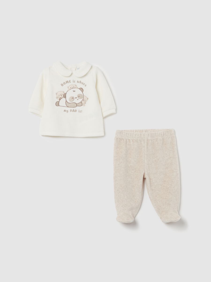 "HOME is where my DAD is!" T-shirt and baby leggings set_0