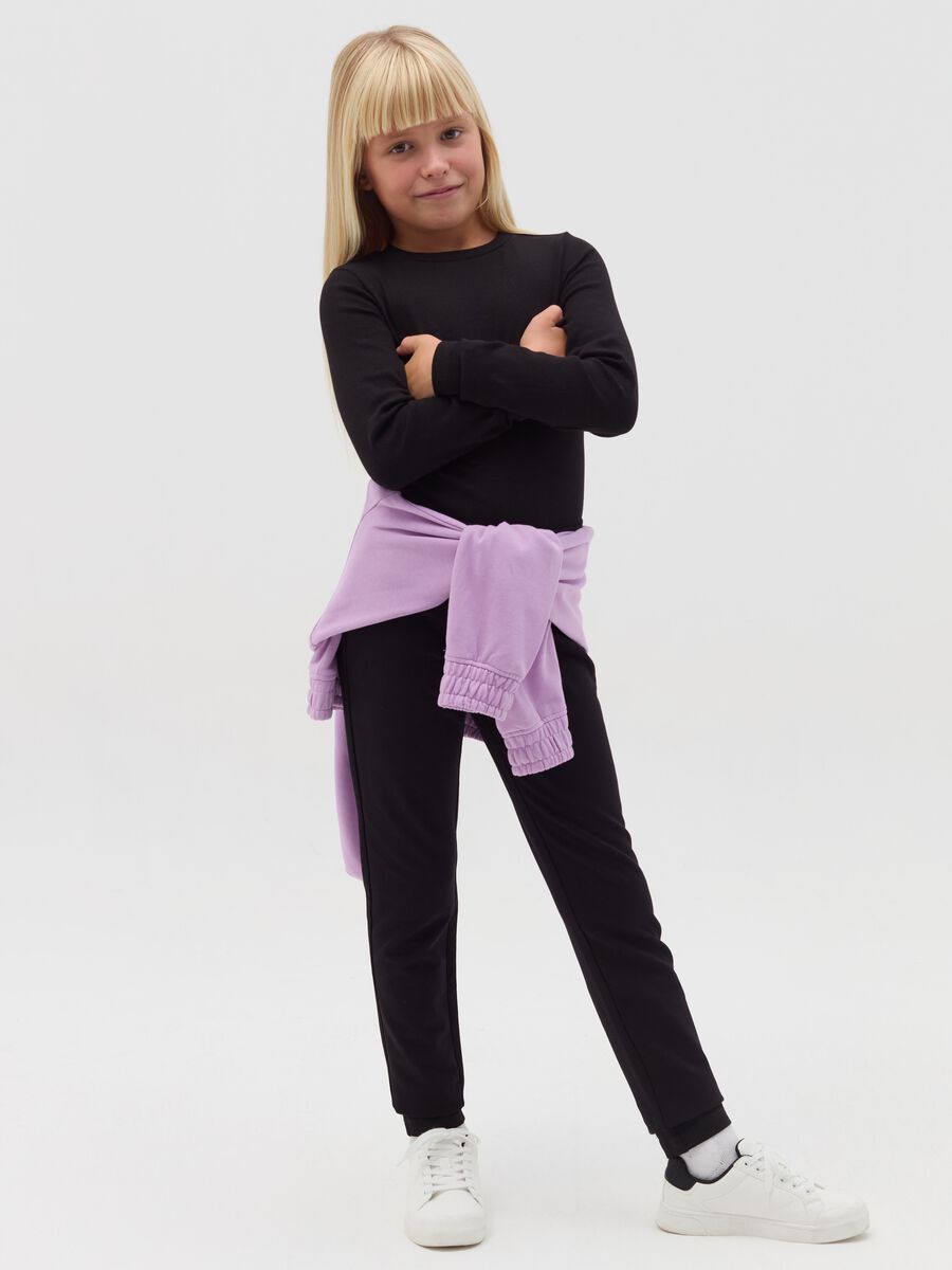 Stretch cotton treggings with pockets_0