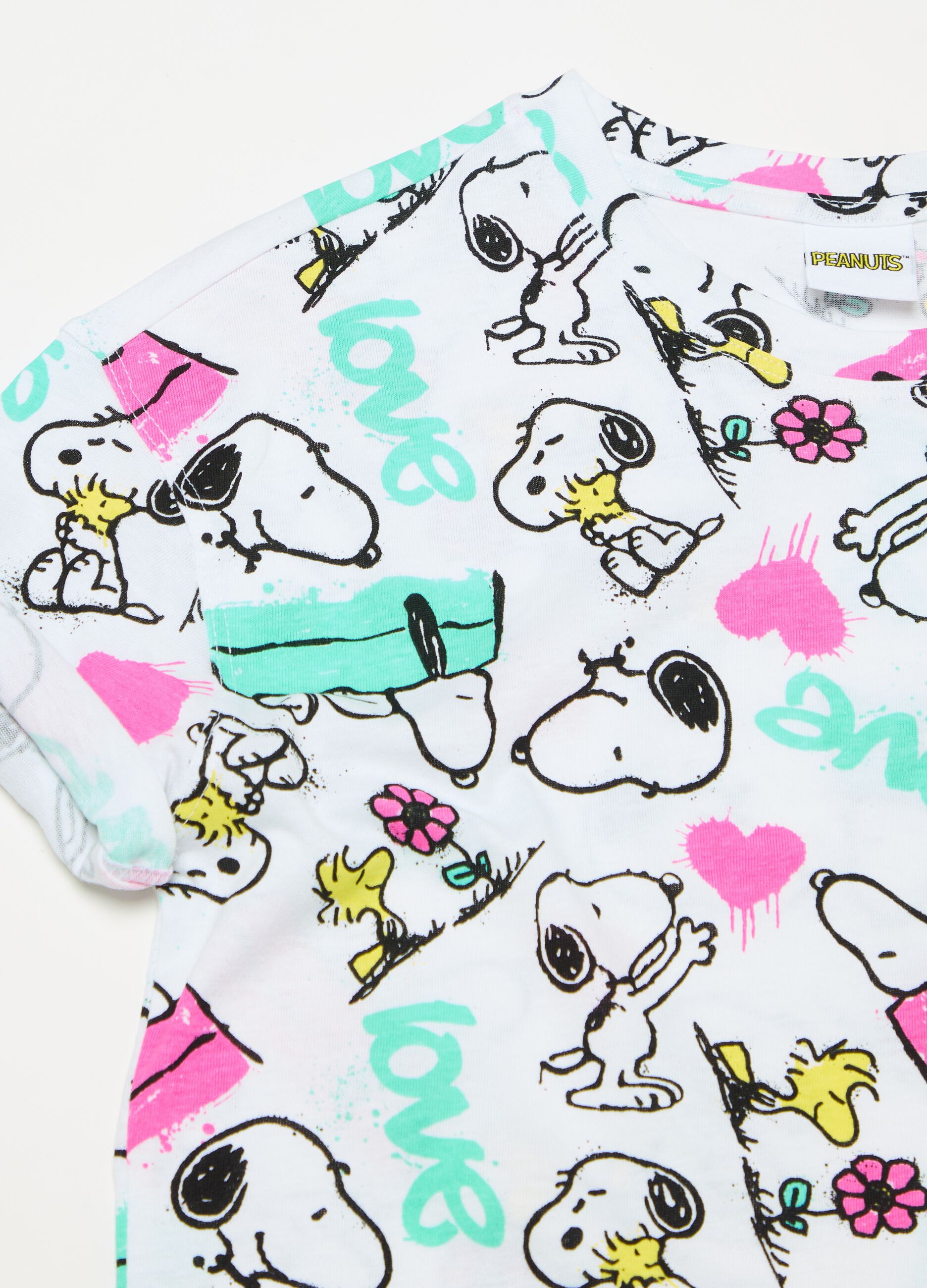 T-shirt with all-over Snoopy print