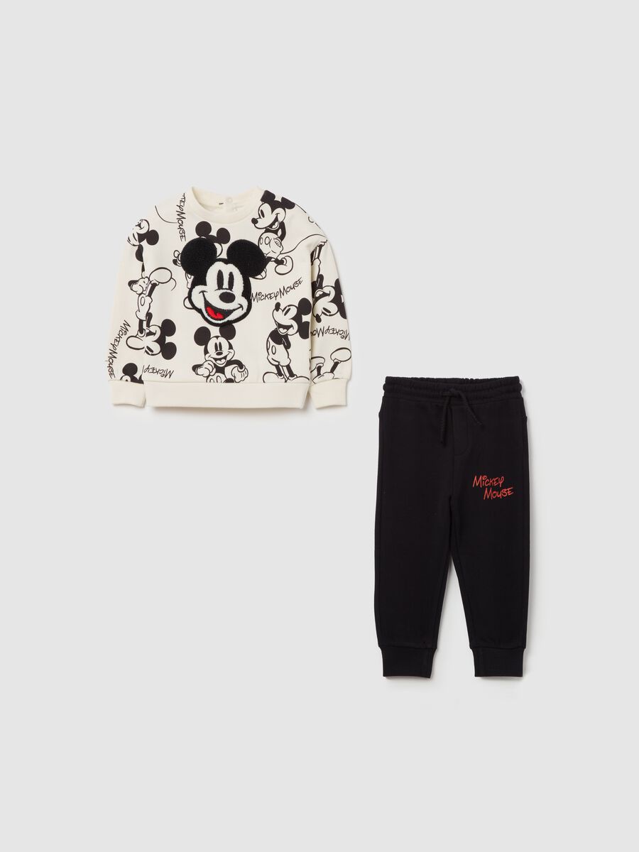 Cotton jogging set with Mickey Mouse print_0