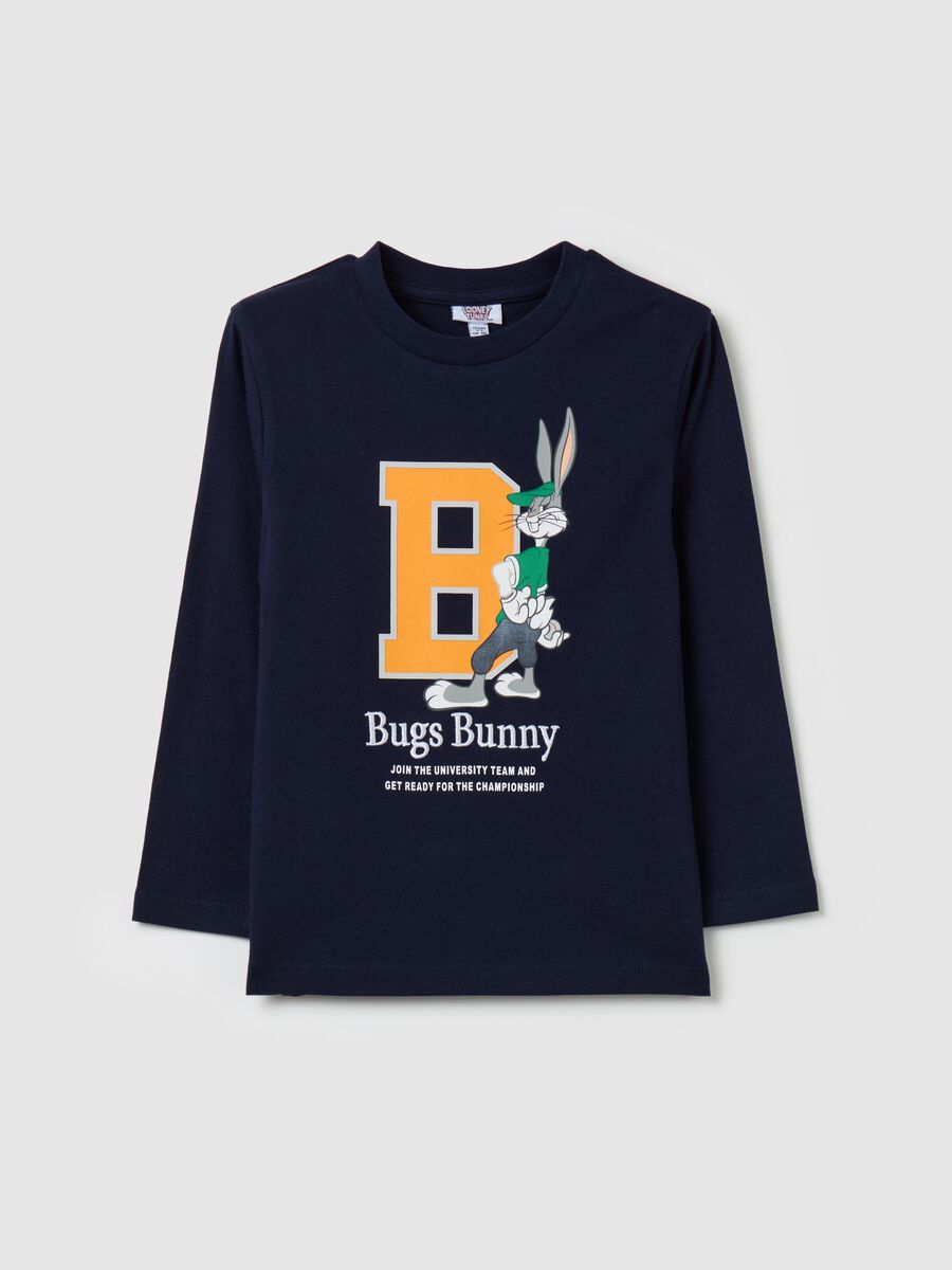 Long-sleeved T-shirt with Bugs Bunny print_0