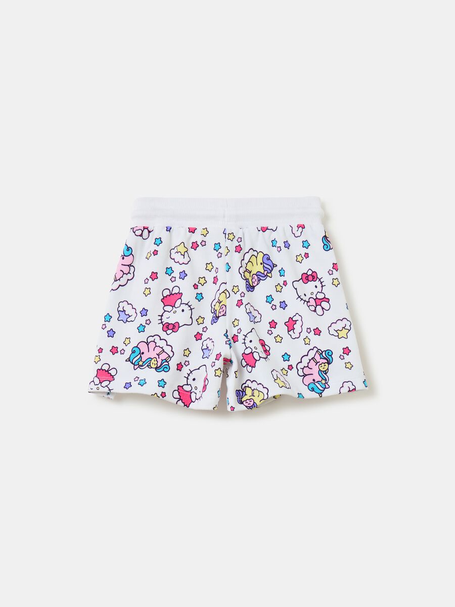 Shorts de felpa estampado integral Hello Kitty_1
