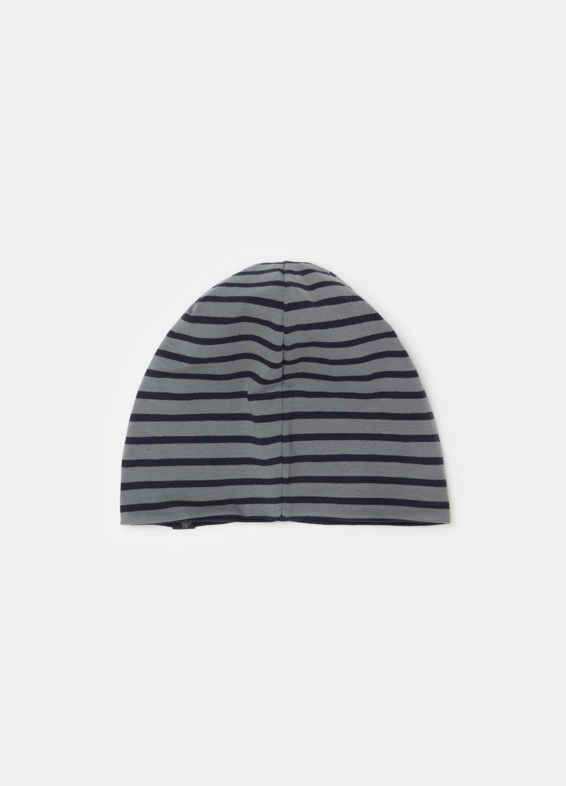 Reversible hat in stretch jersey