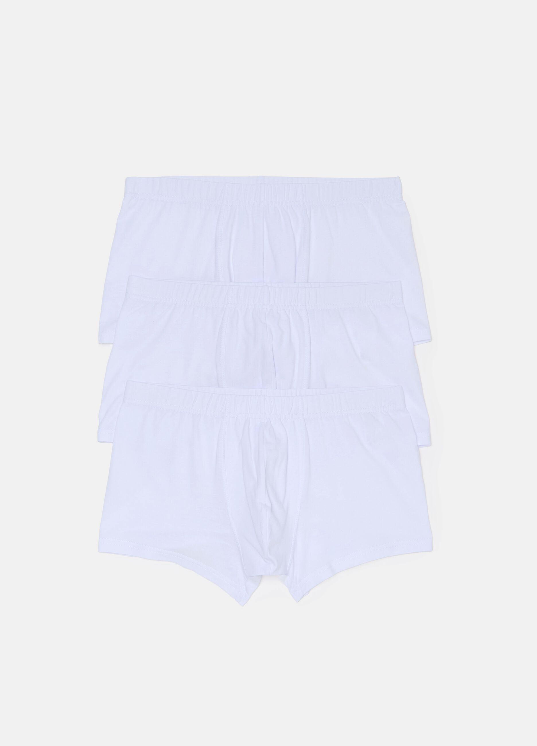 Three-pack organic cotton boxer shorts