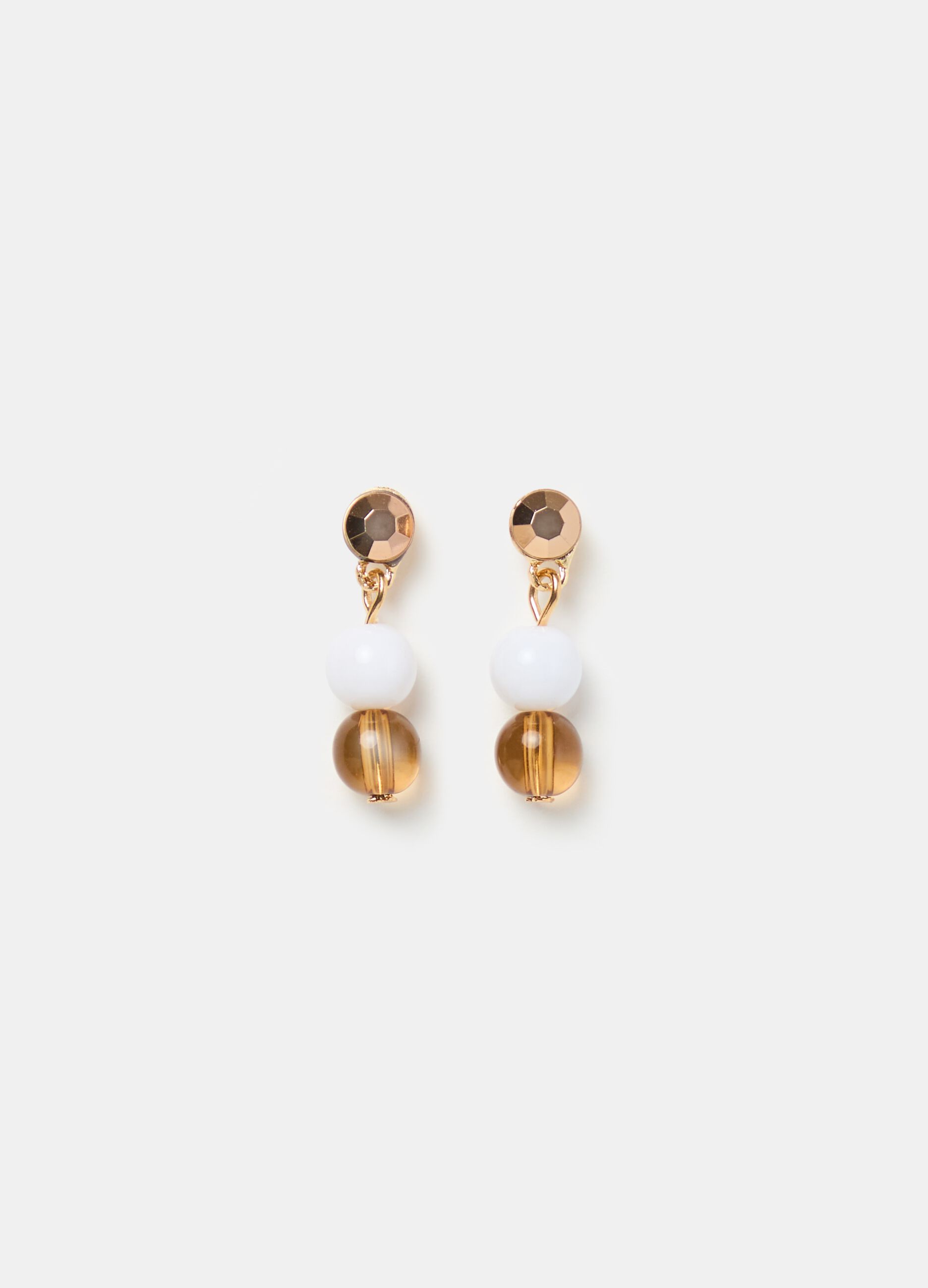Pendant earrings with balls