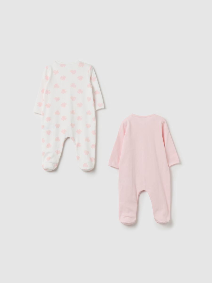 Two-pack onesie in cotton with Minnie Mouse print_1