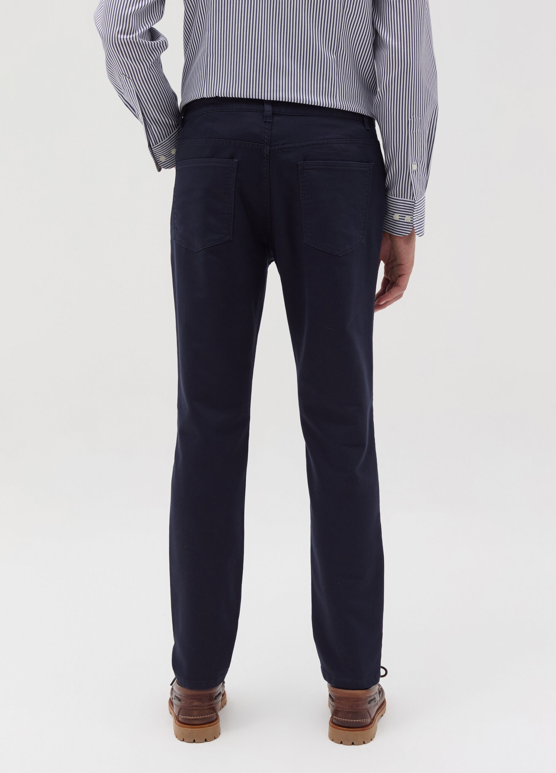 Five-pocket slim-fit trousers