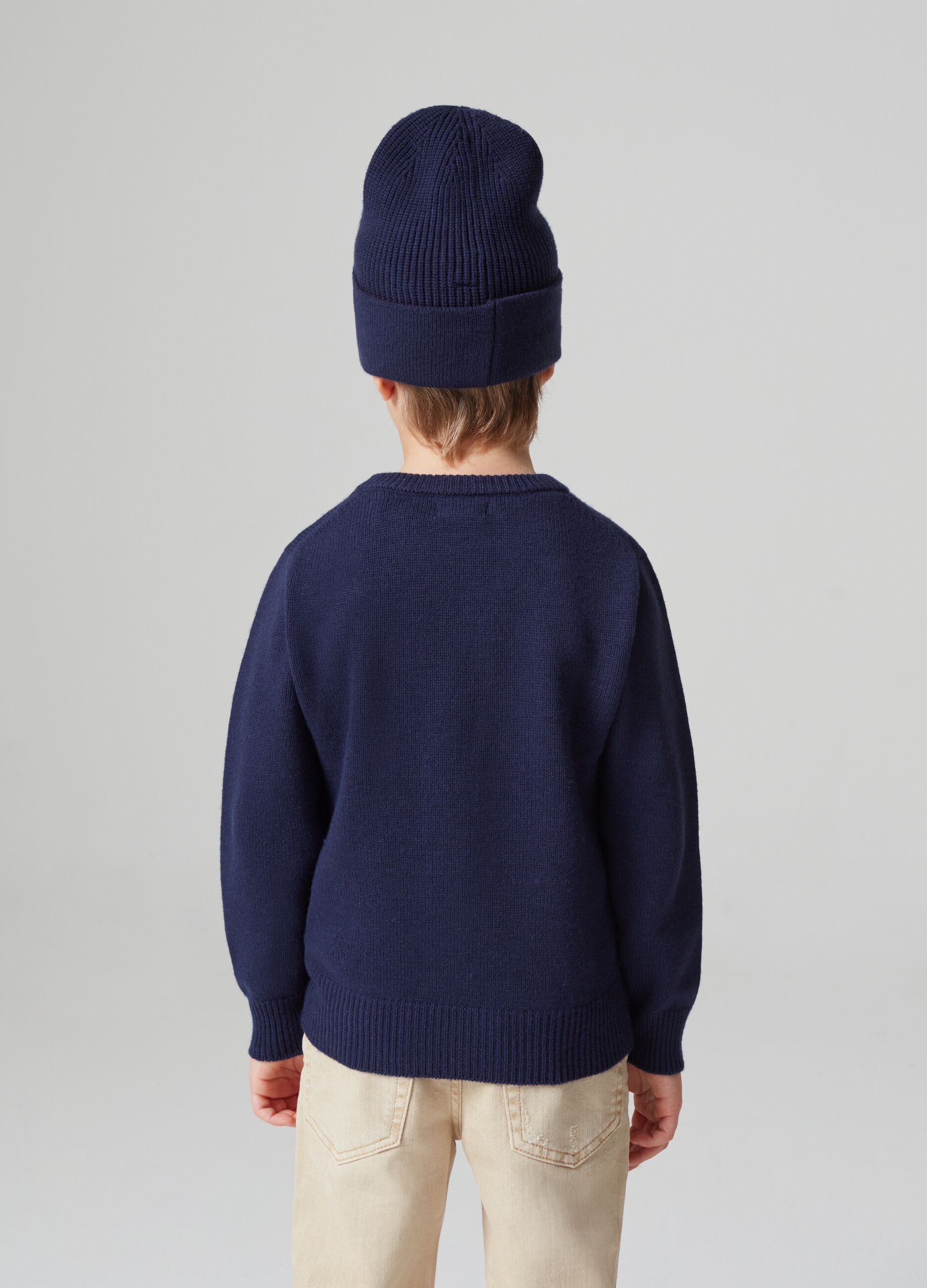 Wool blend pullover