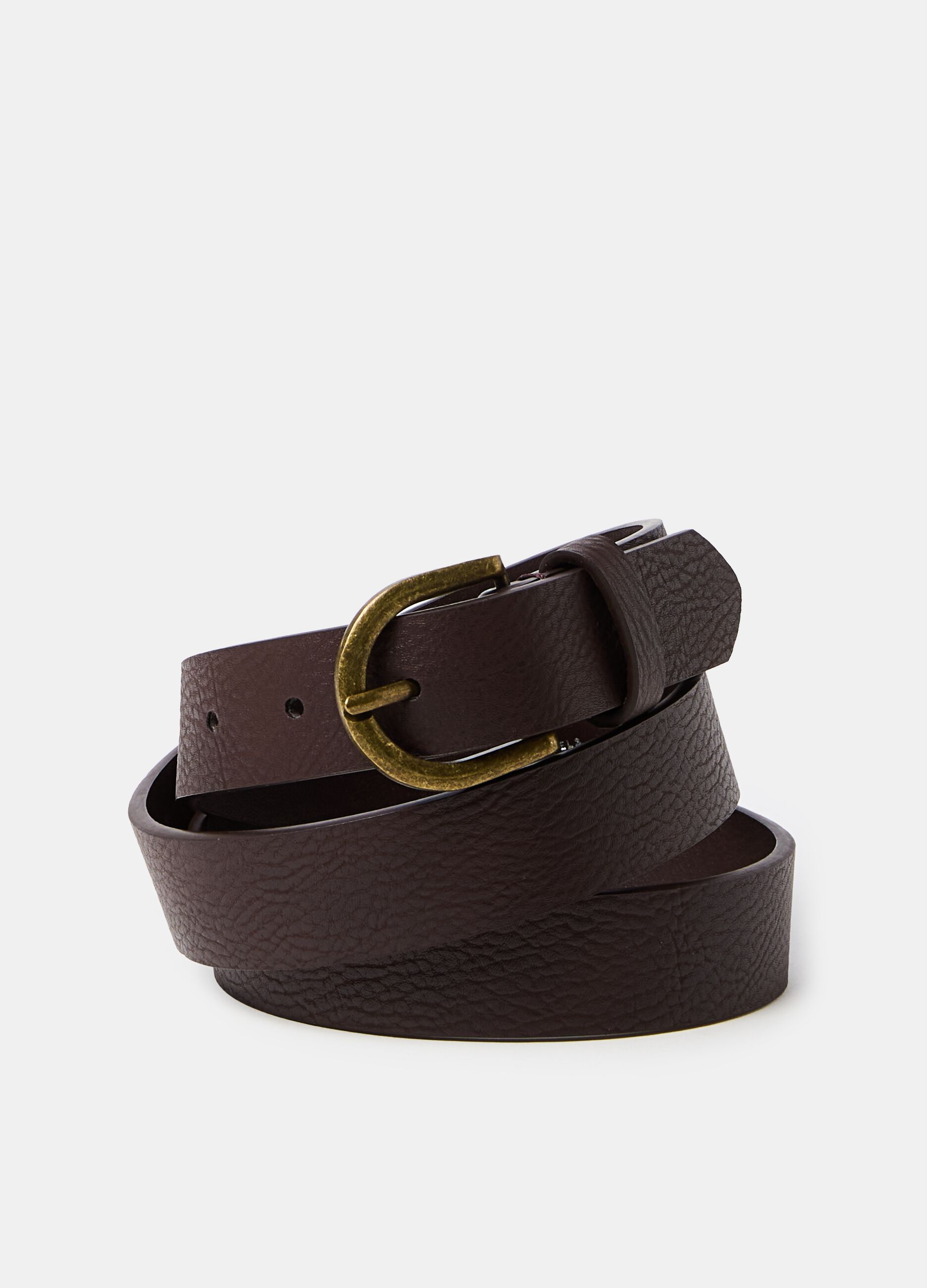 Hammered-effect belt