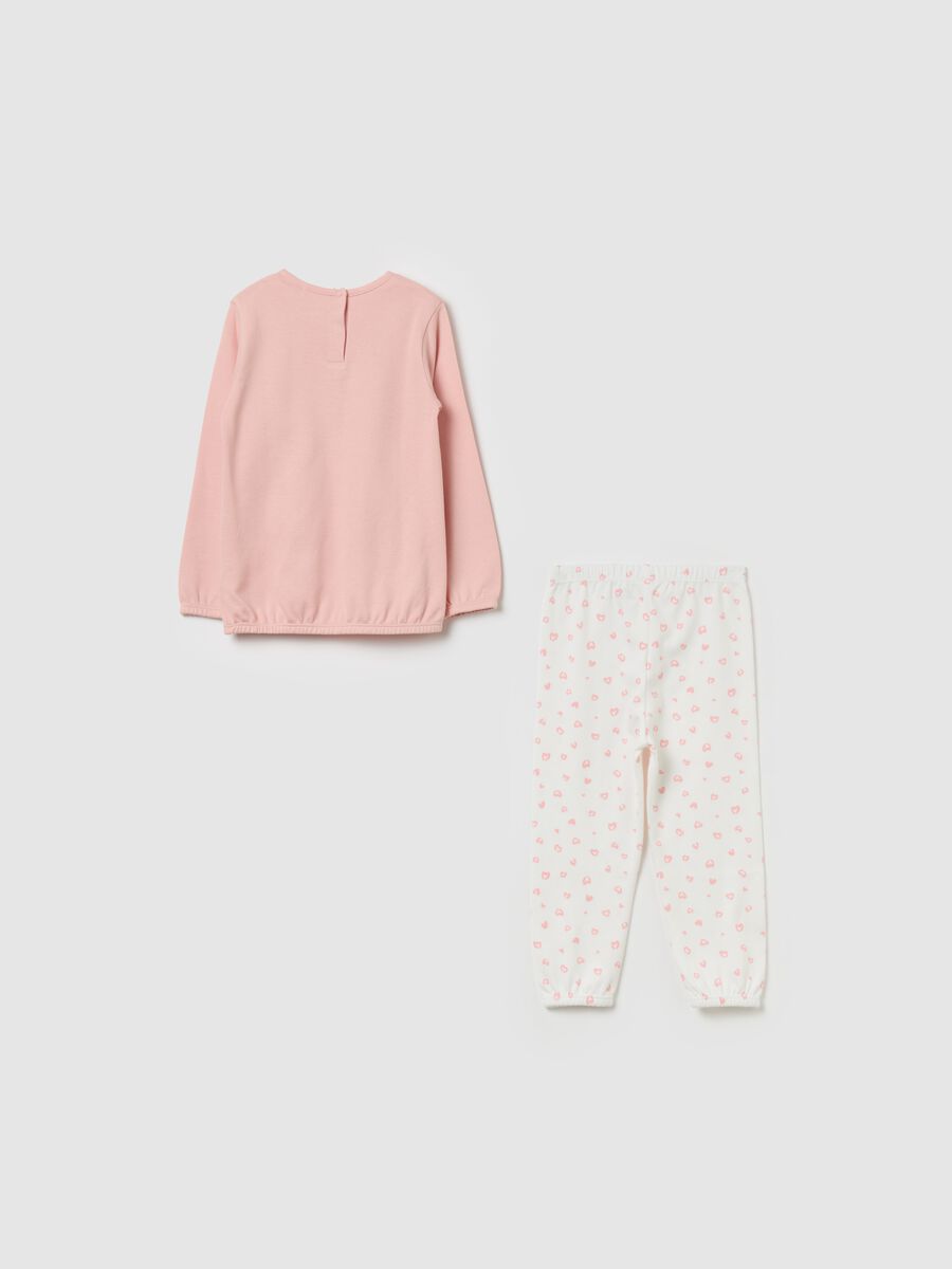 Organic cotton pyjamas with print_1