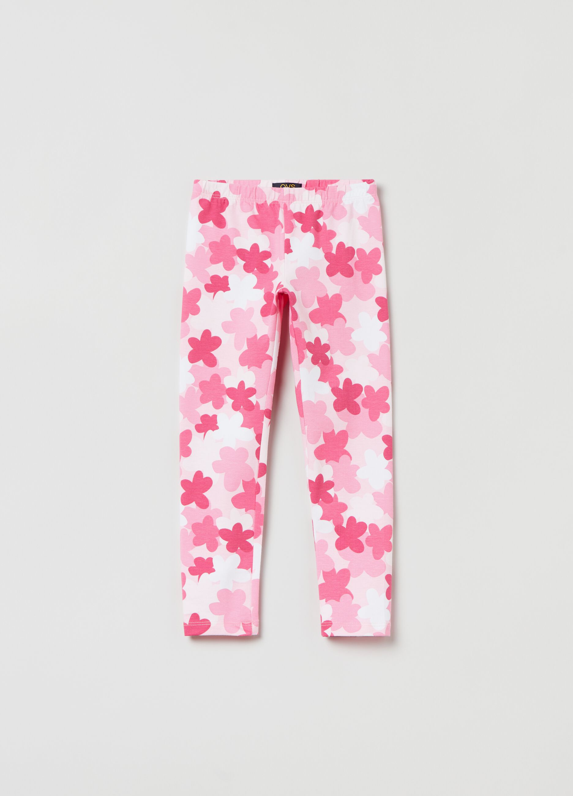 Leggings with flower print