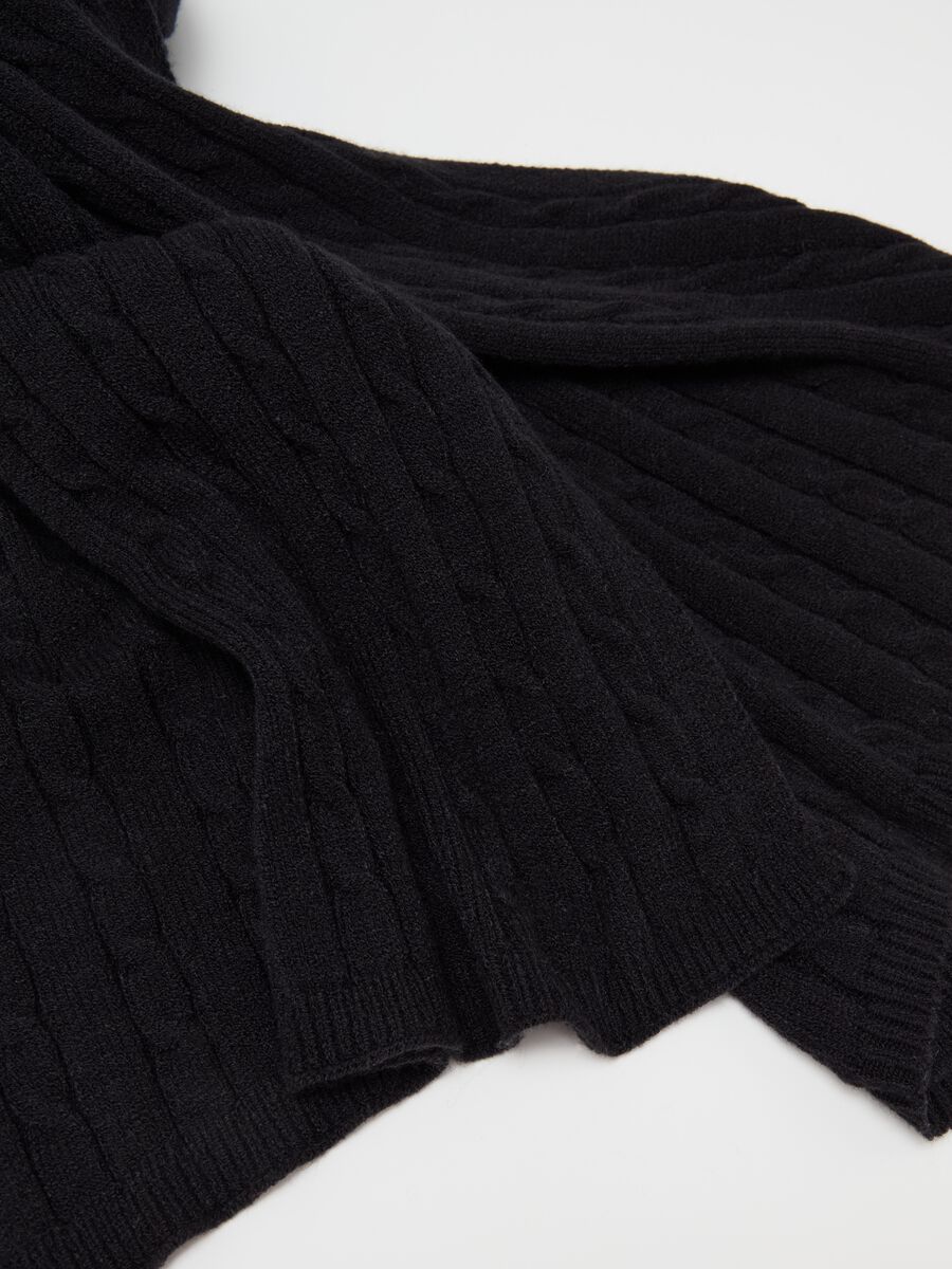 Ribbed knit scarf_2