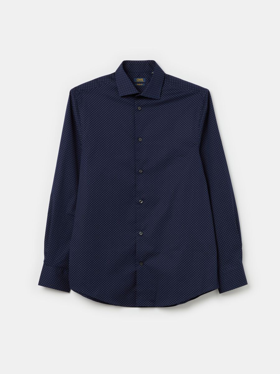 Regular-fit shirt with micro pattern_4