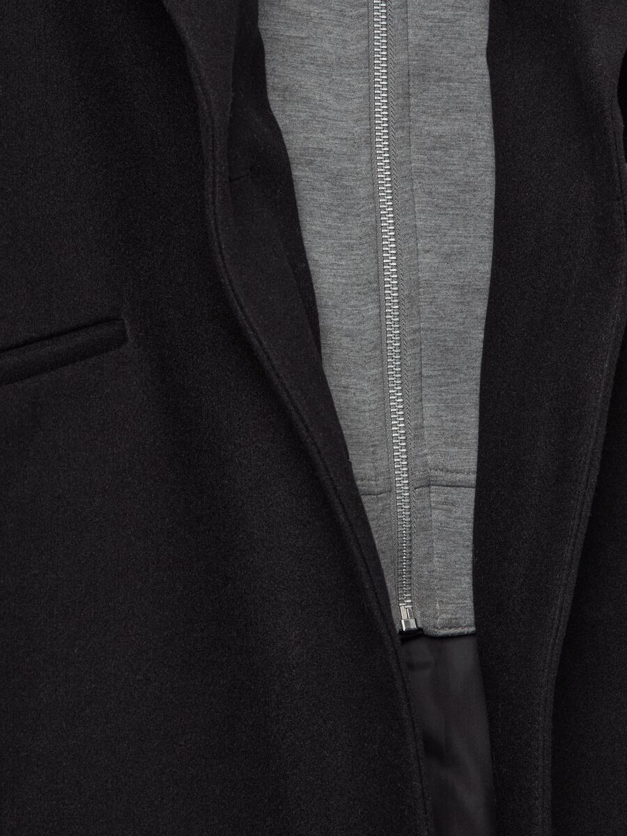 Coat with full-zip lining in fleece_5