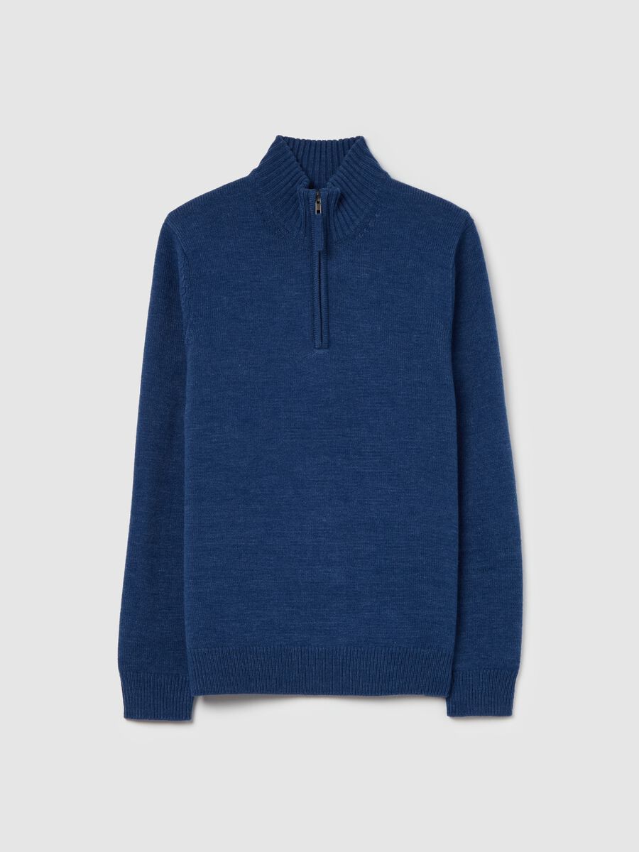 Pullover with half-zip neckline_4