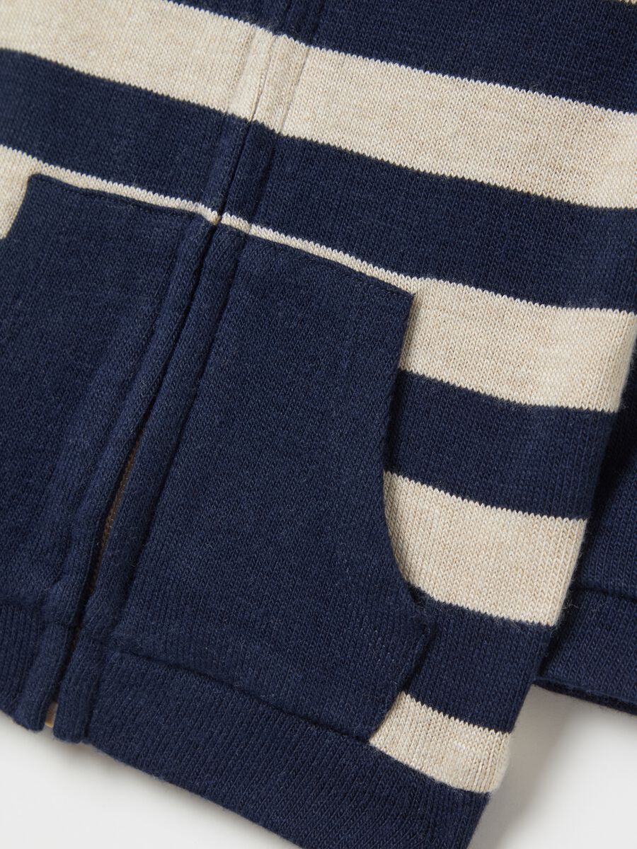 Striped full-zip cardigan with hood_3