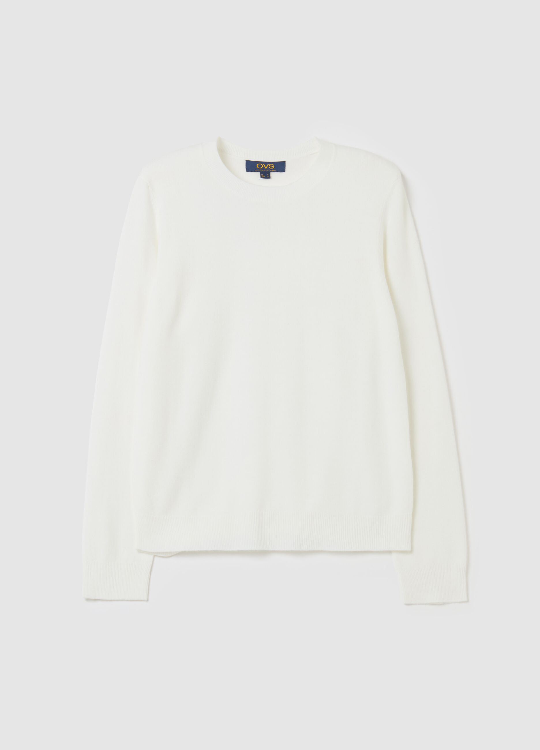 Top with long sleeves and round neck