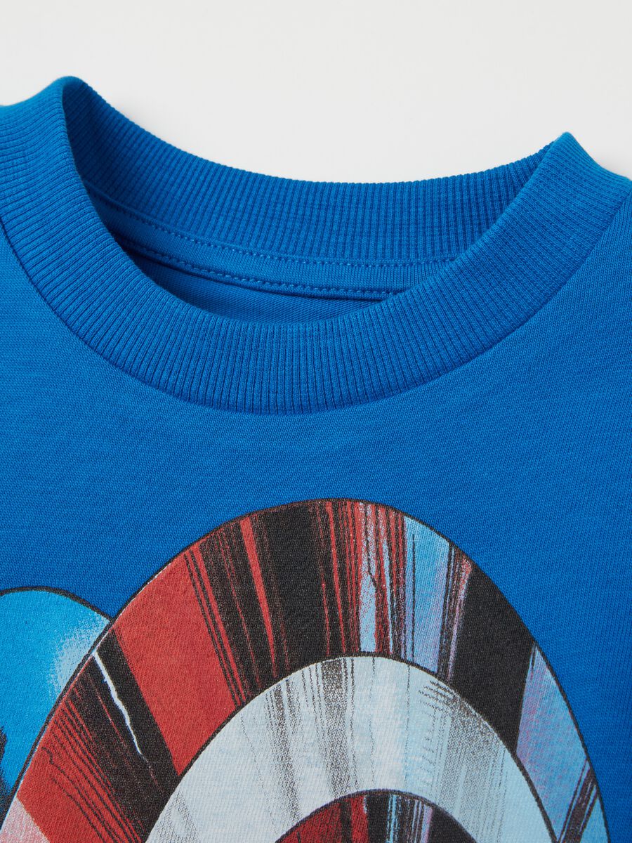 Long-sleeved T-shirt with Captain America print_3