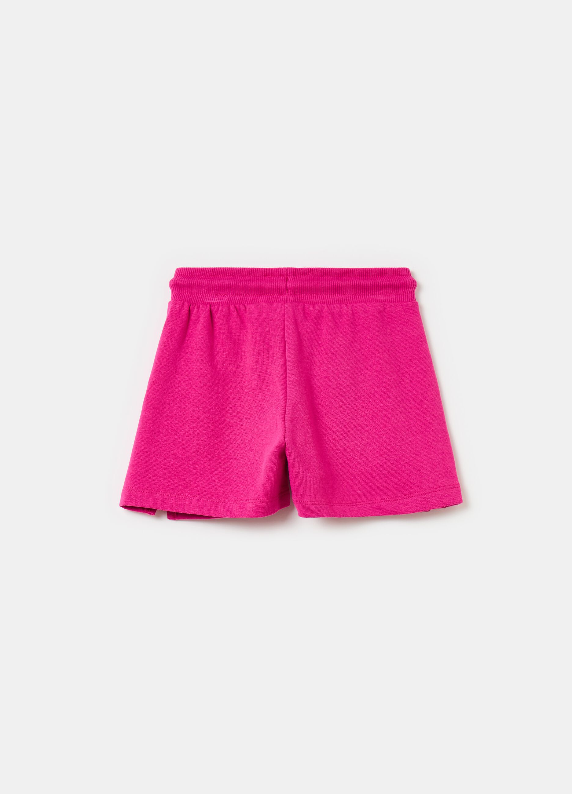 Fleece shorts with Hello Kitty print