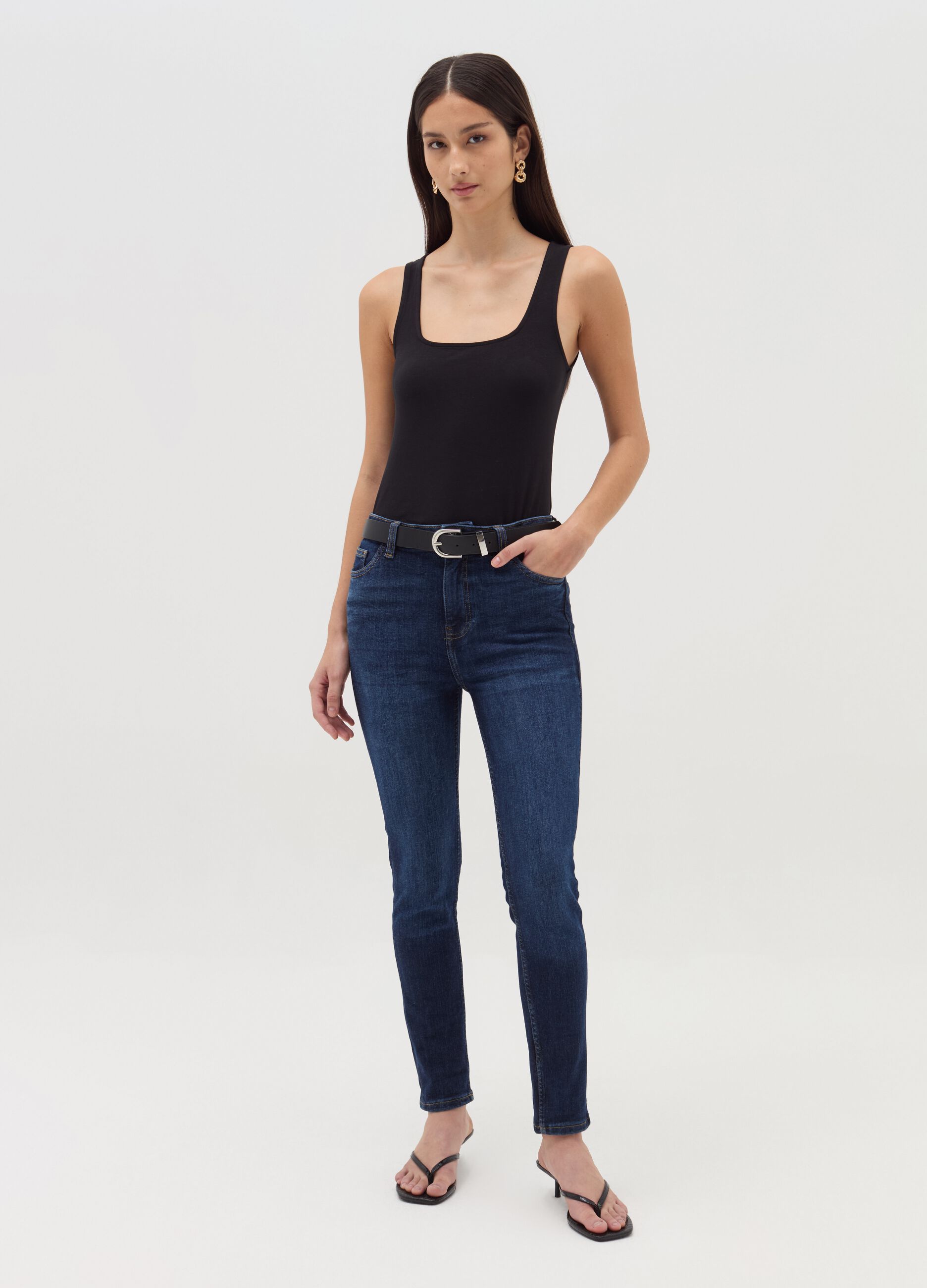 Skinny-fit jeans with five pockets