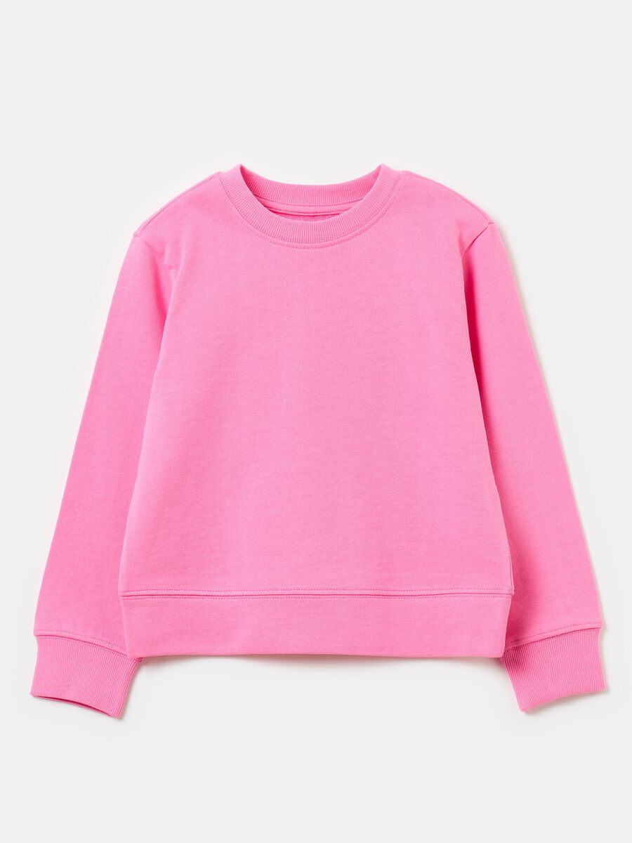 Solid colour sweatshirt in French terry_0