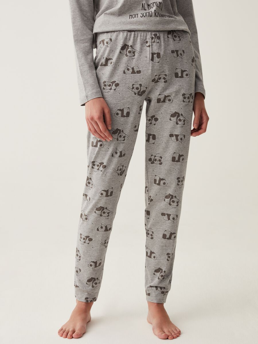 Long pyjamas with panda print_3