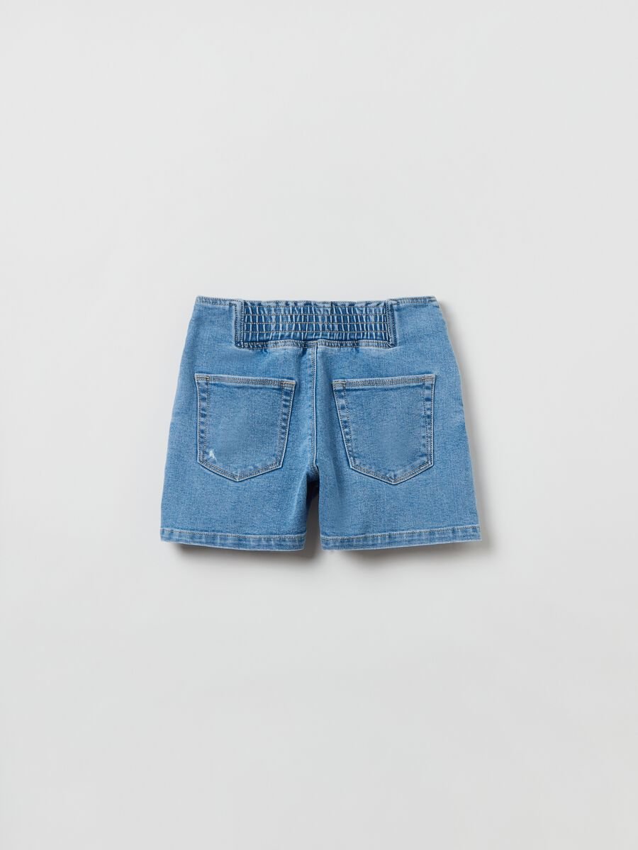 Denim shorts with buttons_1