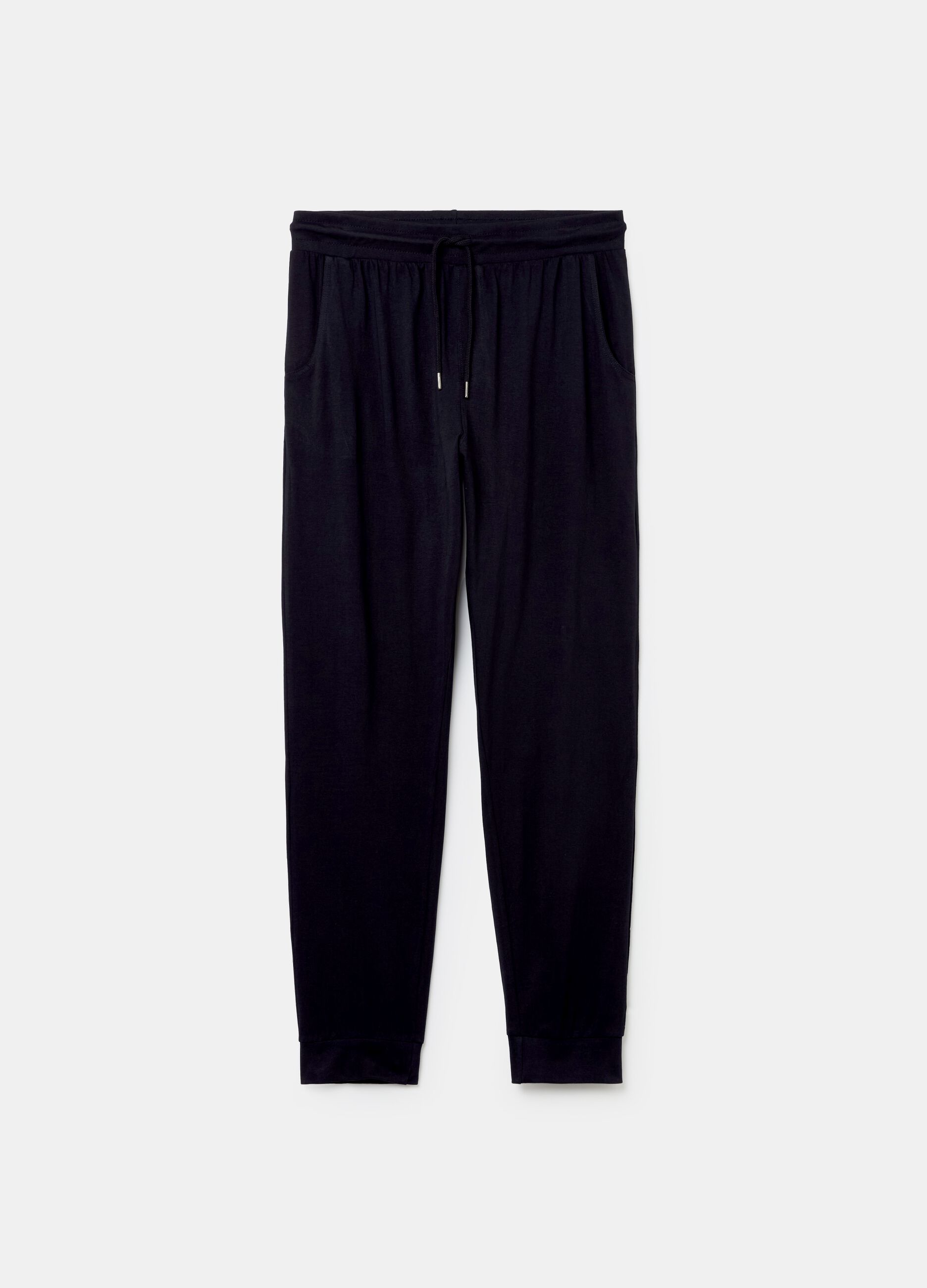 Pyjama trousers with drawstring