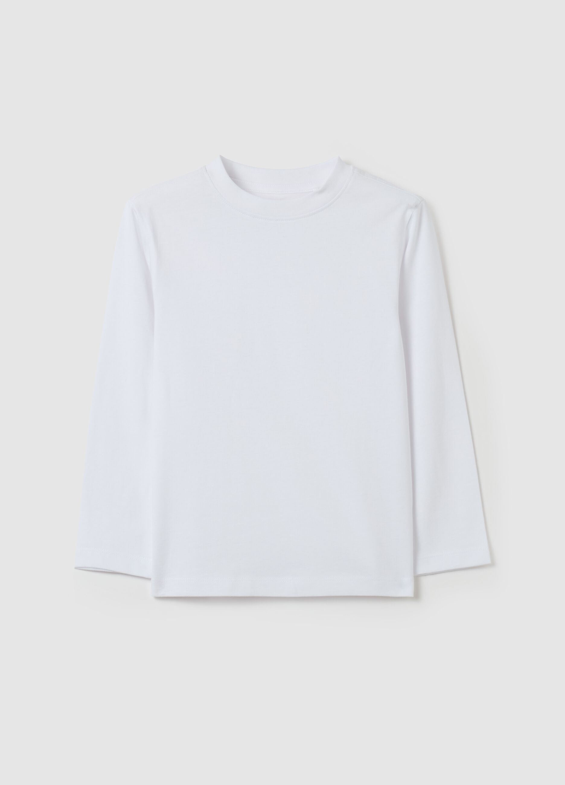 Long-sleeved T-shirt in organic cotton