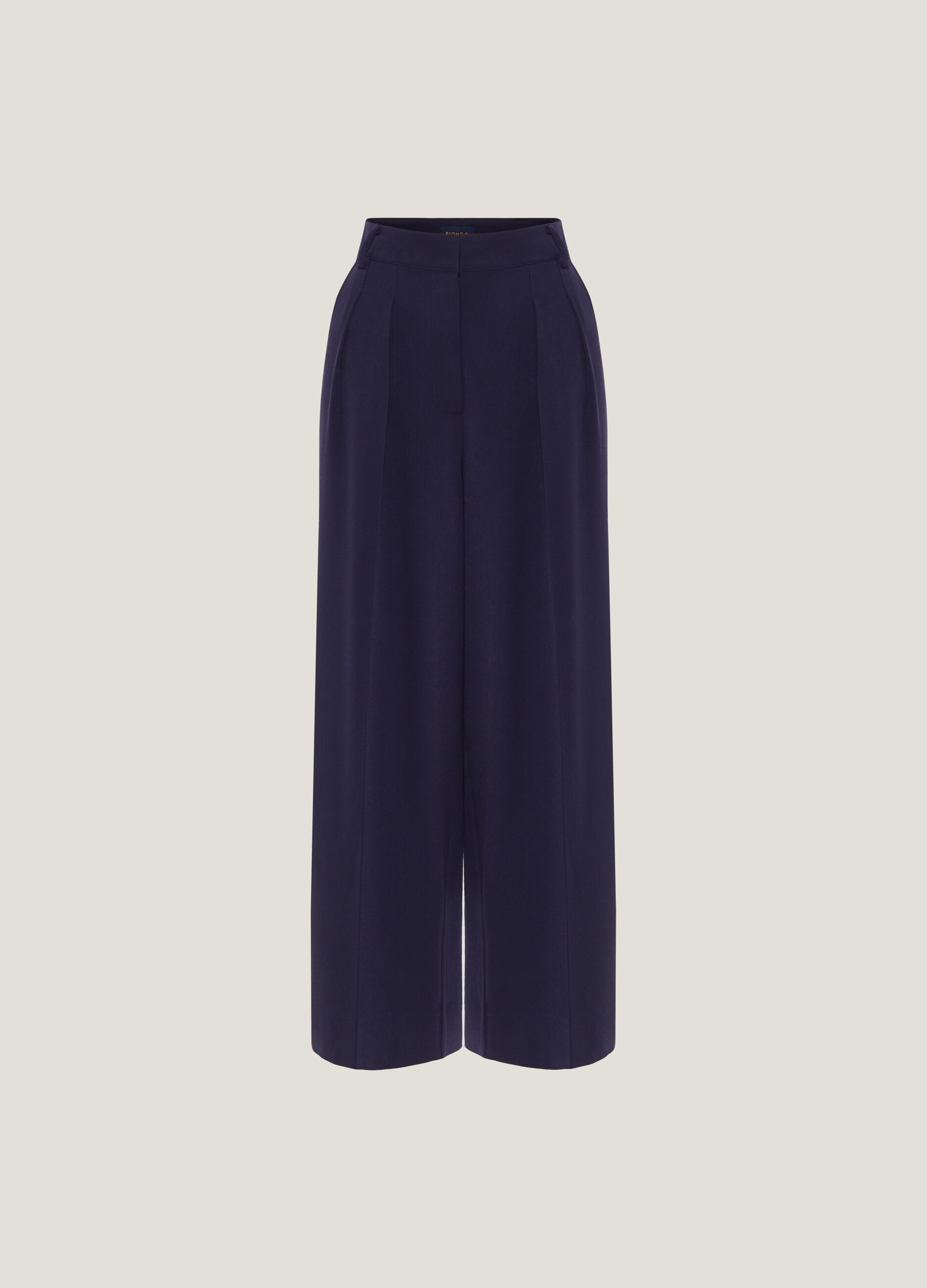 Wide-leg trousers with darts