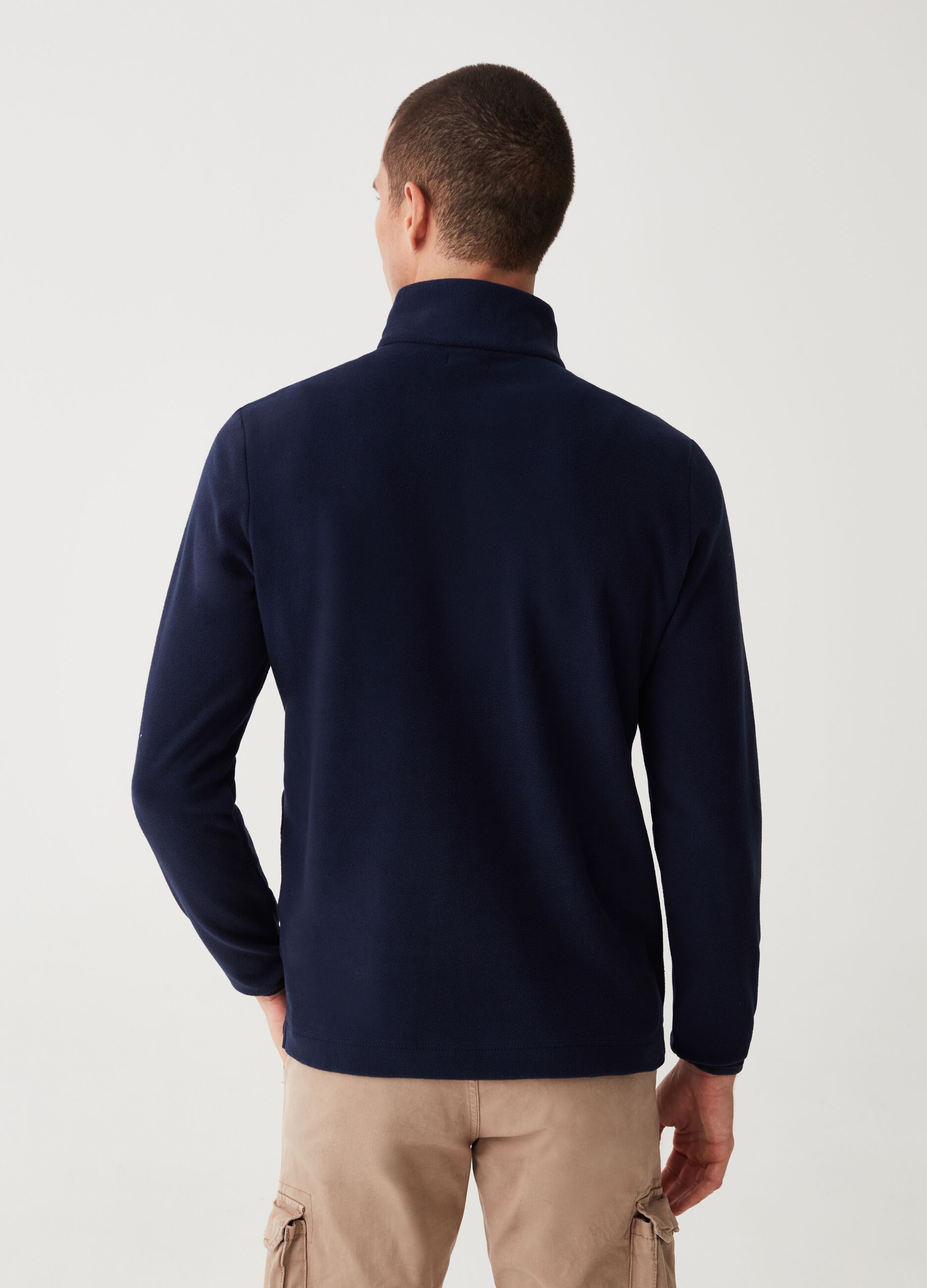 Half-zip sweatshirt in fleece