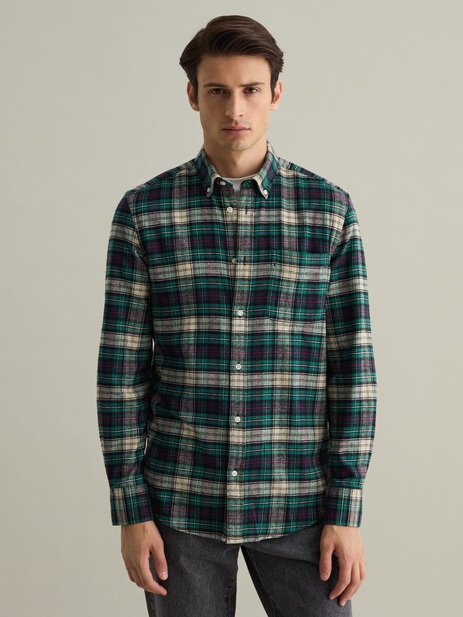 Chequered flannel shirt with pocket_1