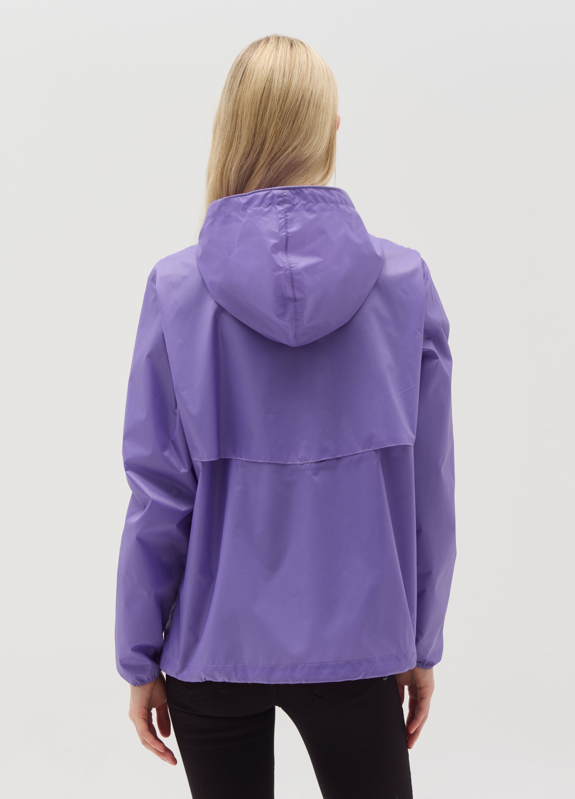 Full-zip waterproof jacket