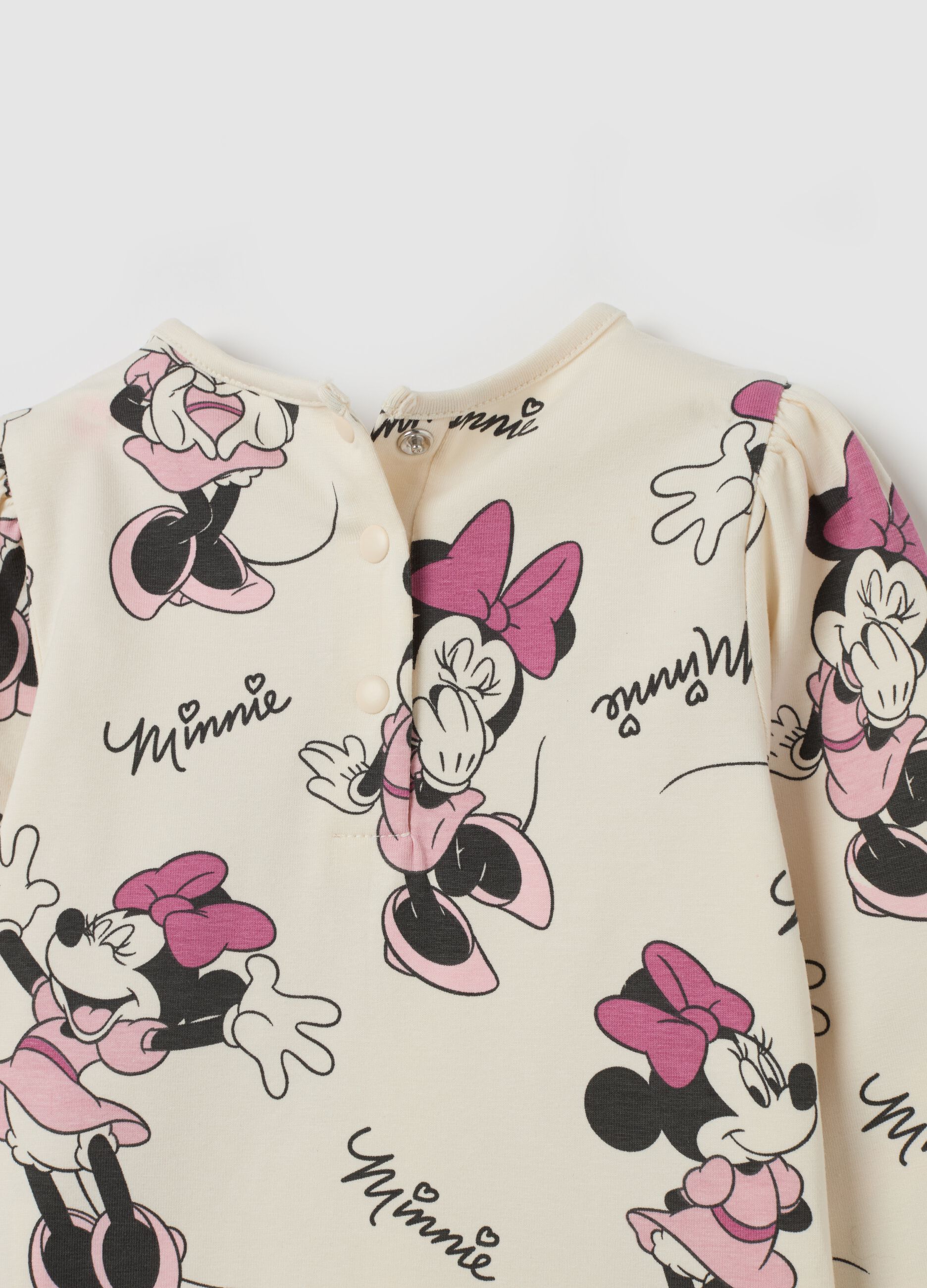 T-shirt in cotone bio con stampa Minnie