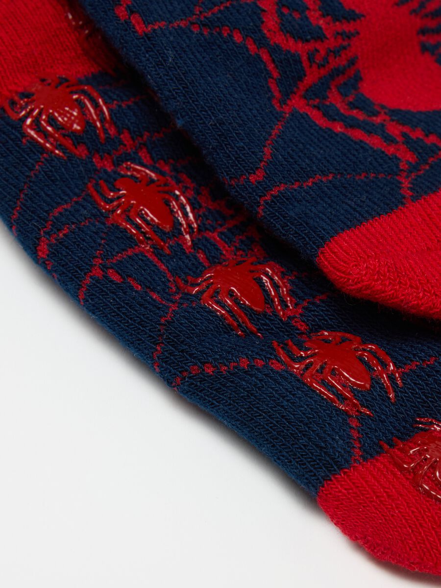 Two-pair pack slipper socks with Spider-Man design_2