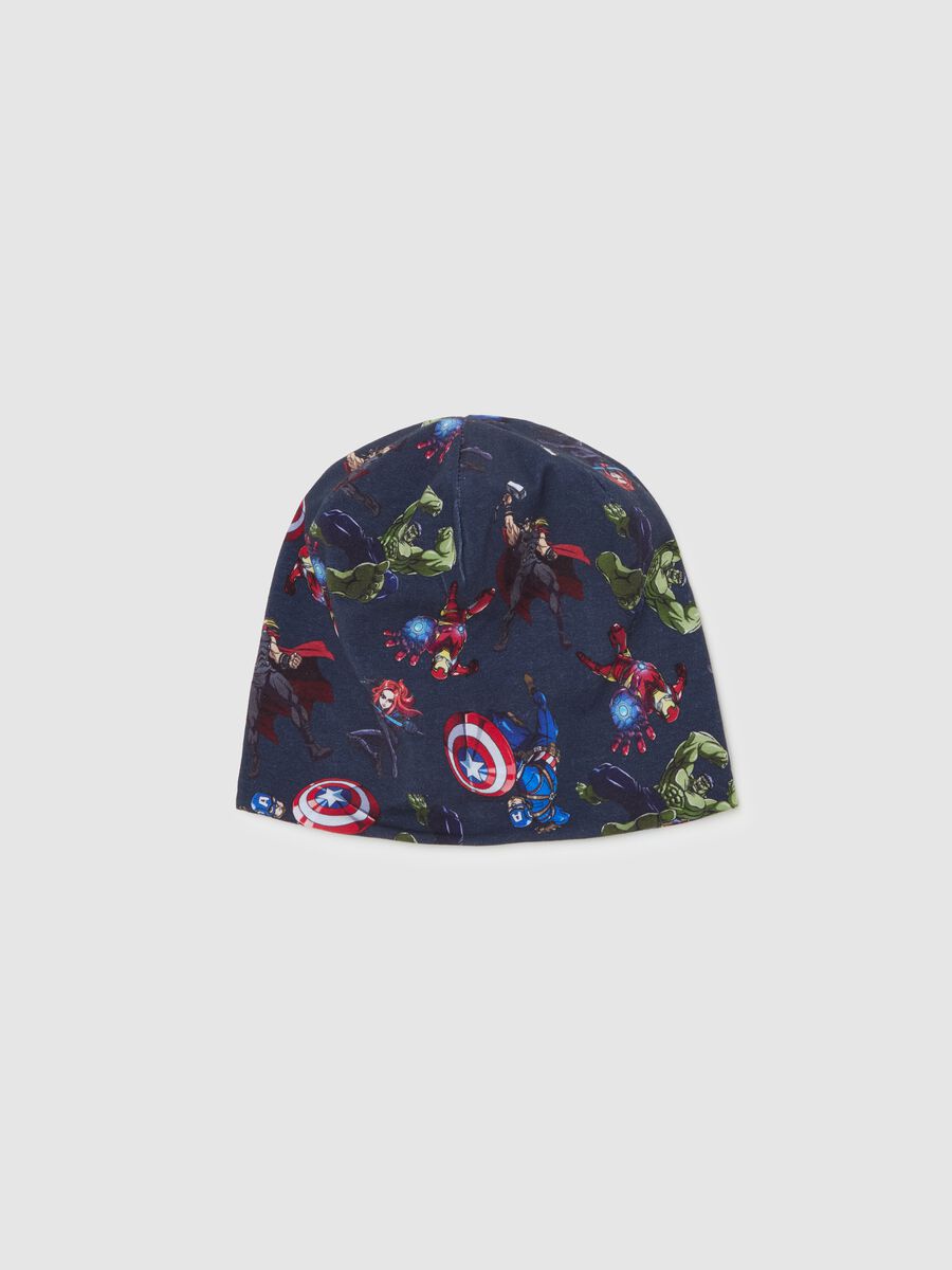 Organic cotton hat with Avengers print_0