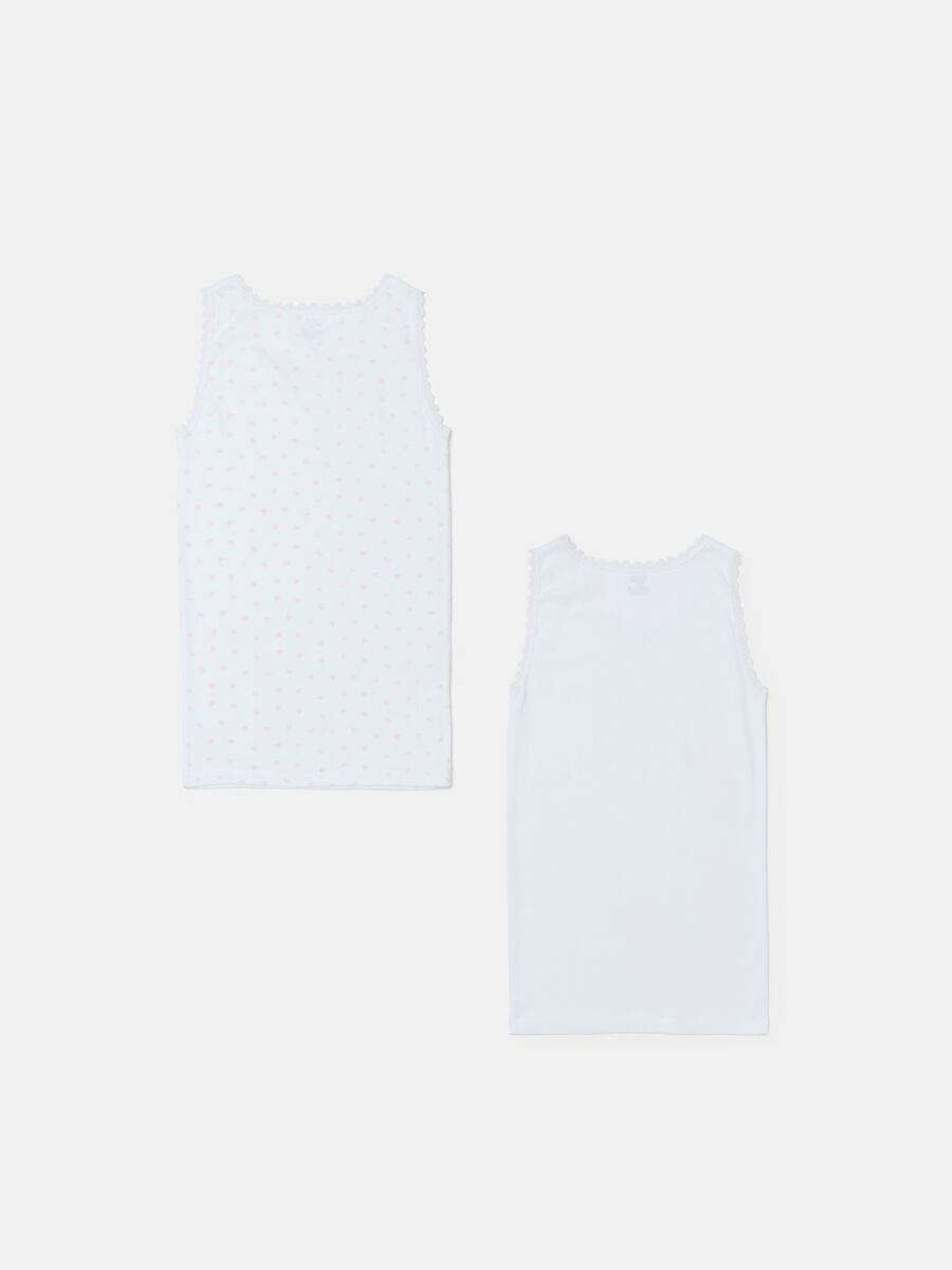 Two-pack organic cotton vests with print_1
