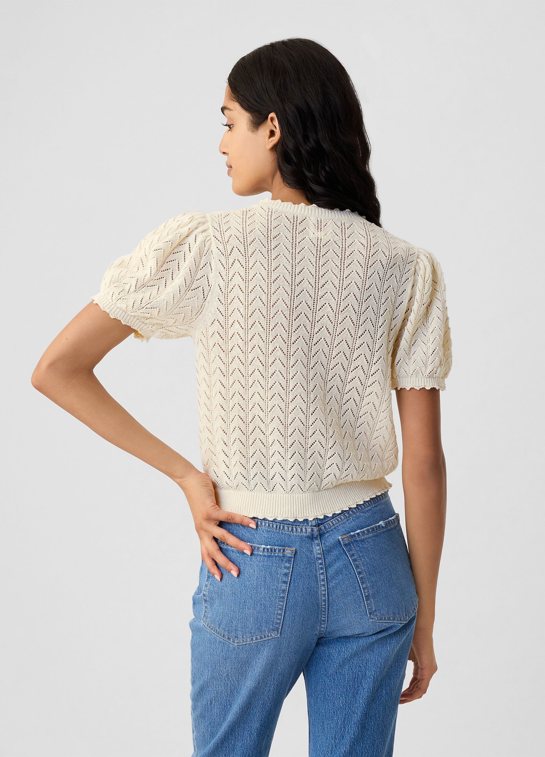 GAP for DÔEN pointelle-knit top