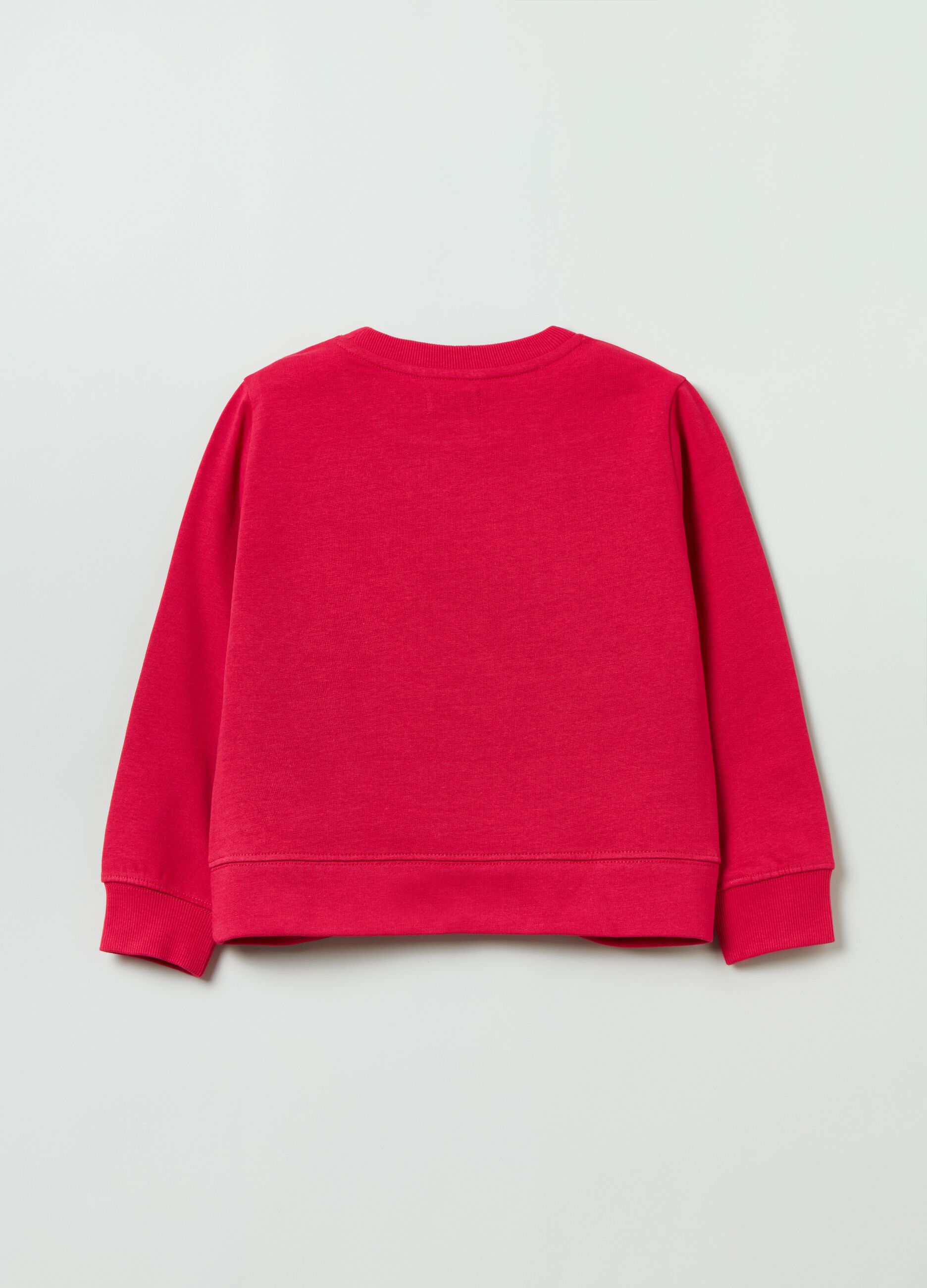 Solid colour cotton sweatshirt