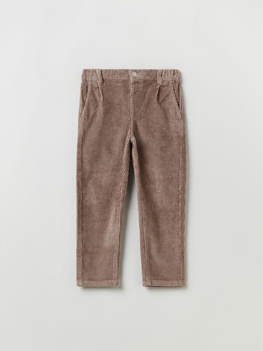 Stretch corduroy joggers_0