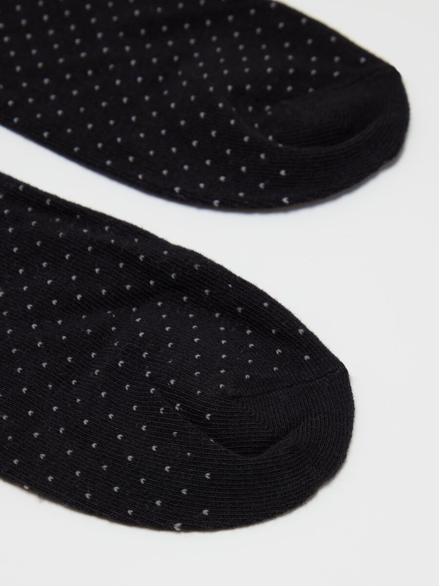 Five-pair pack shoe liners with polka dots and stripes_2