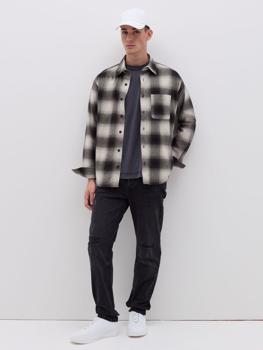 Regular-fit shirt in check flannel_0