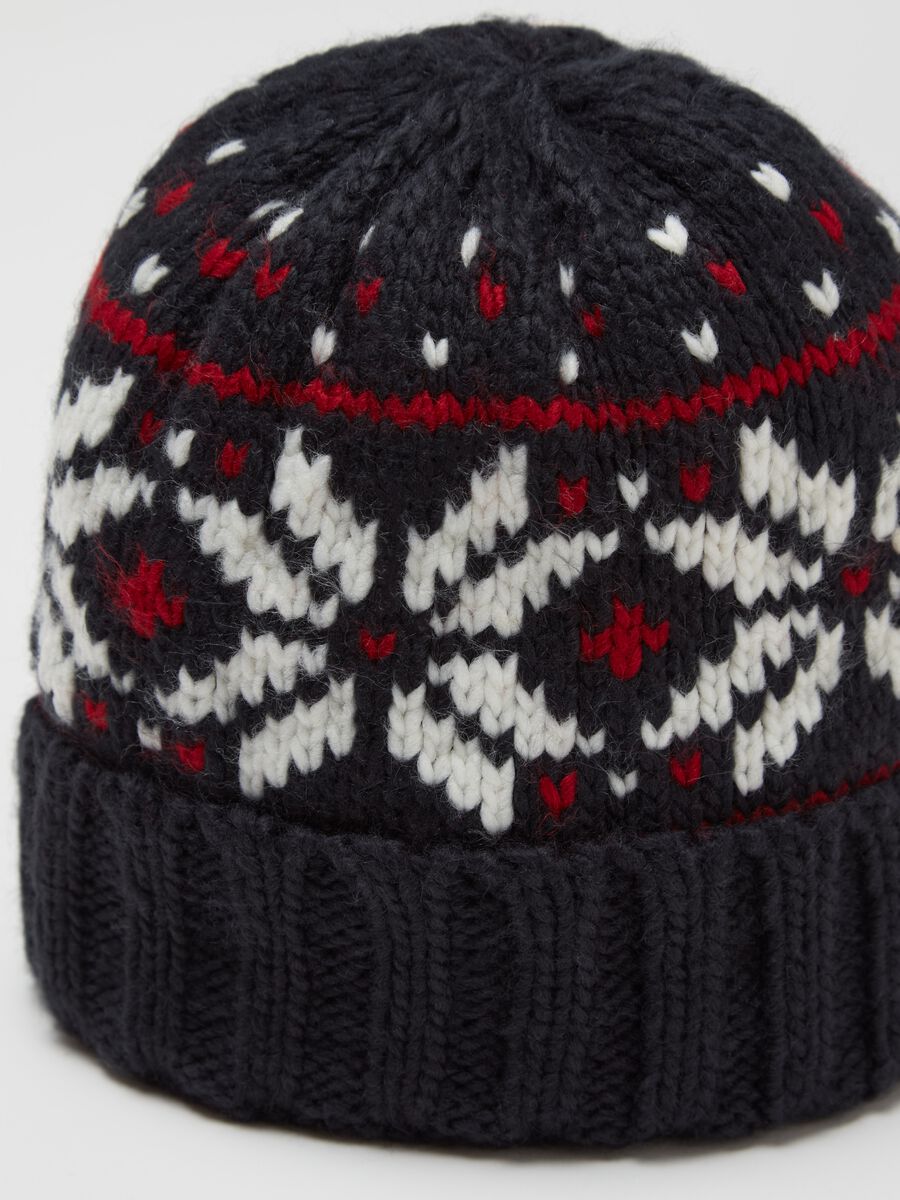 Hat with Norwegian jacquard design_2