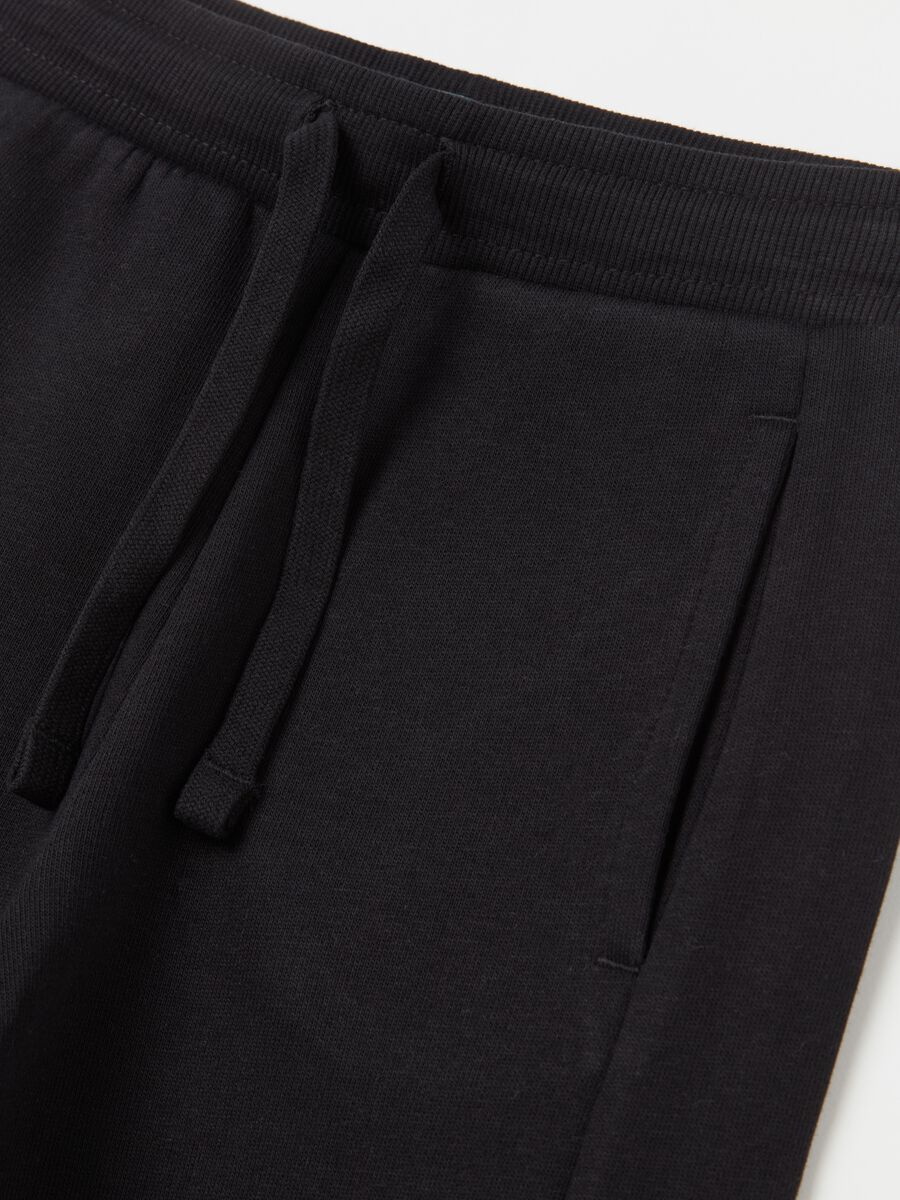 Plush joggers with drawstring_2