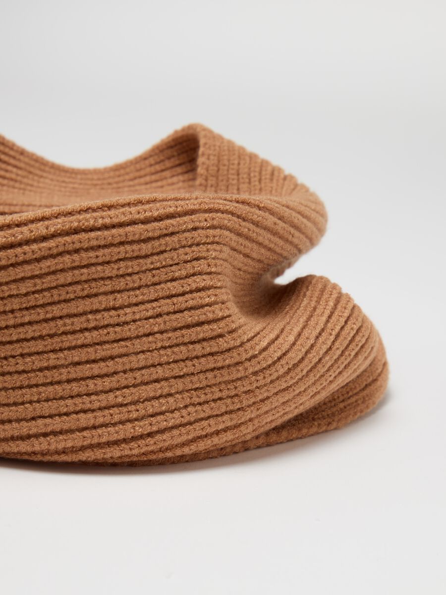 Ribbed knit neck warmer_2