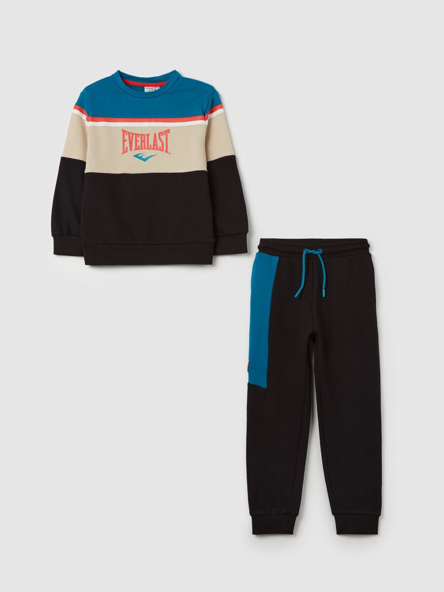 Jogging set in cotone con stampa logo_0