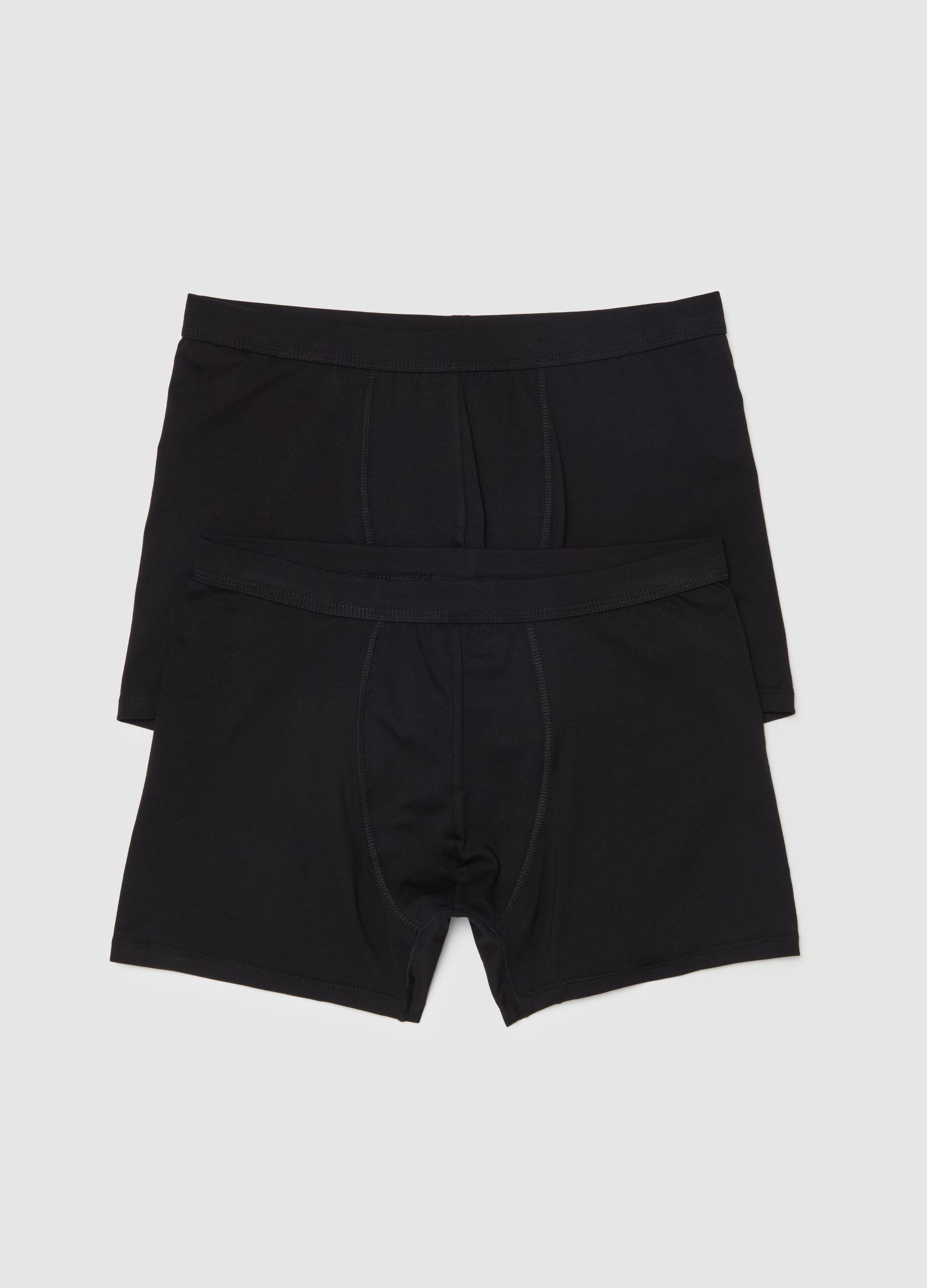 Two-pack midi boxer shorts in stretch Supima cotton