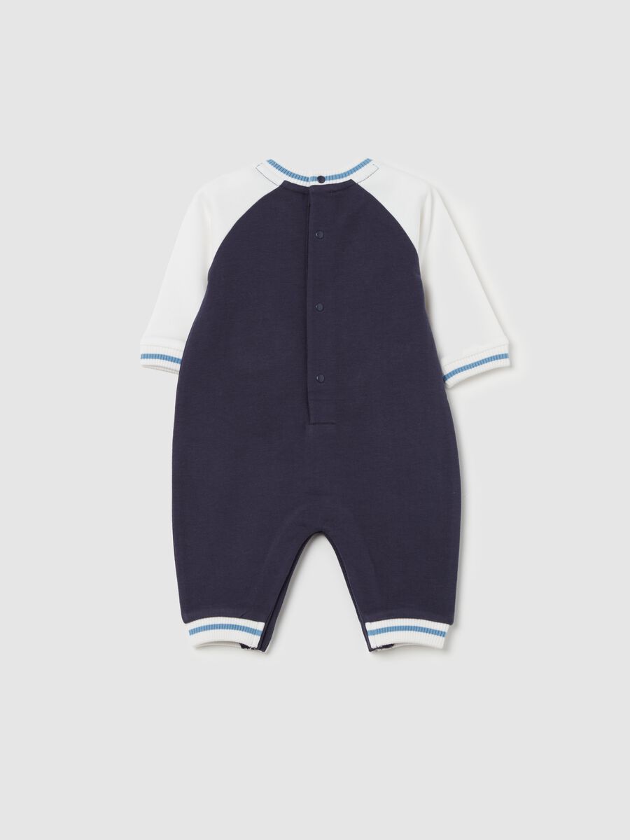 Organic cotton onesie with Mickey Mouse patch_1