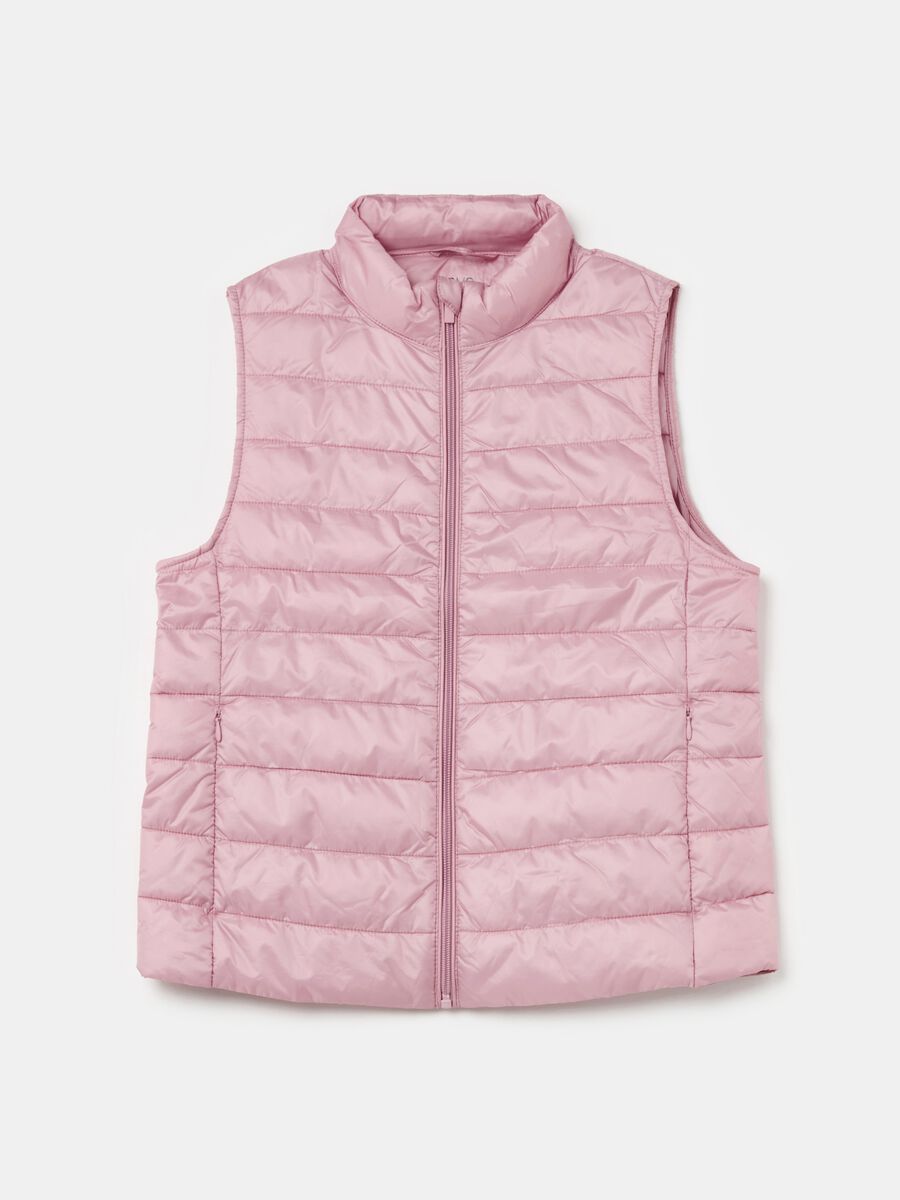 Ultralight gilet with high neck_4