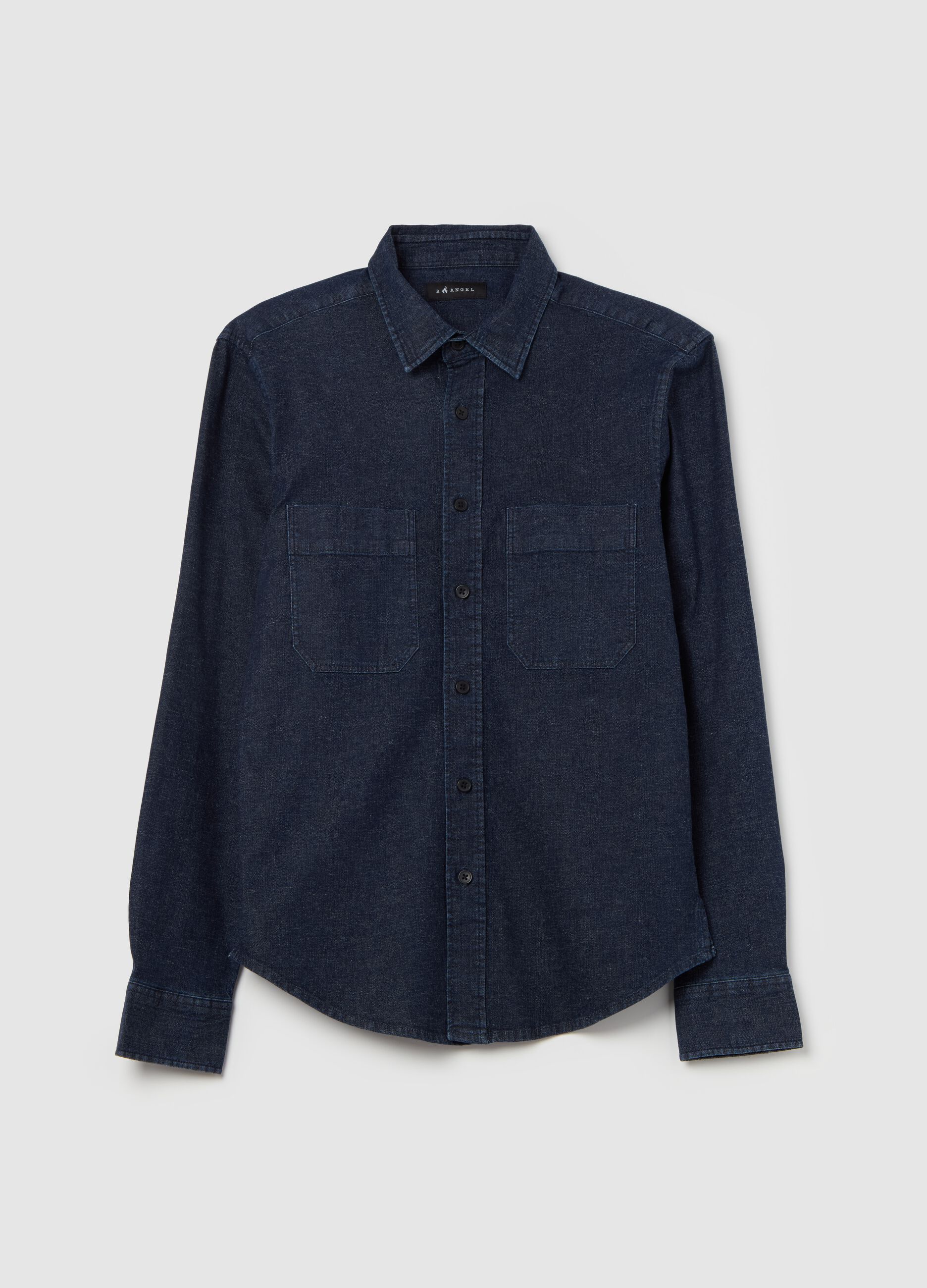 Denim shirt with pockets